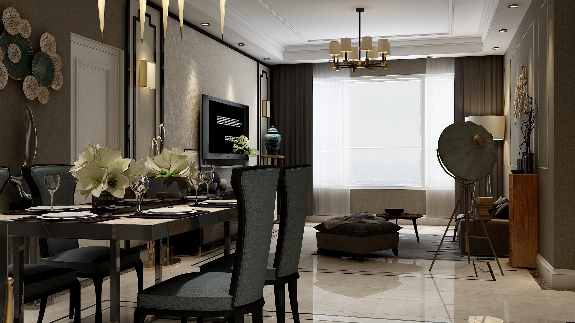 超哥-天房六合国际136.26㎡高层标准层E1户型4室2厅2卫1厨-装修设计方案