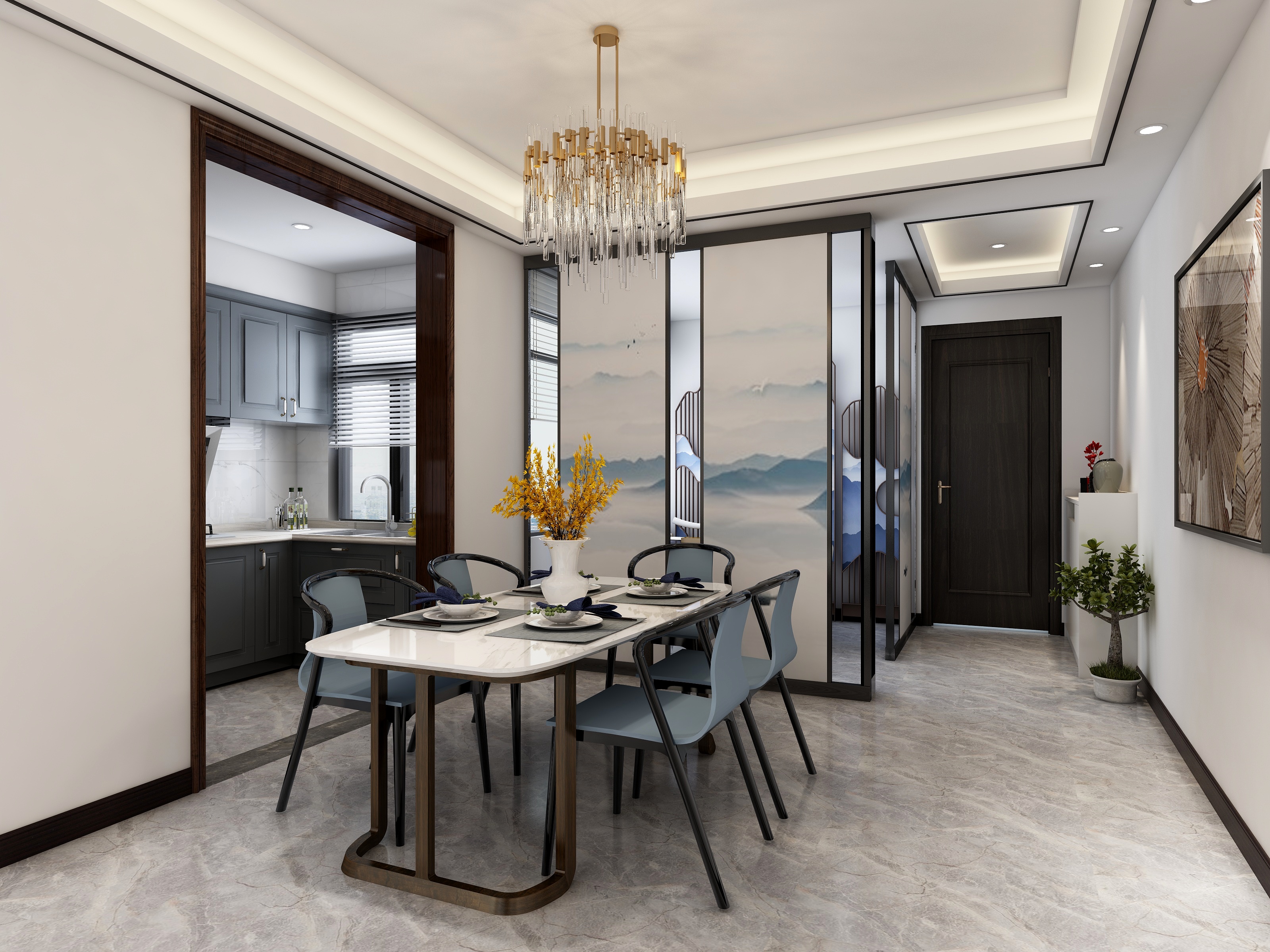 南派丑橘-铂悦府（现代新中式）-装修设计方案