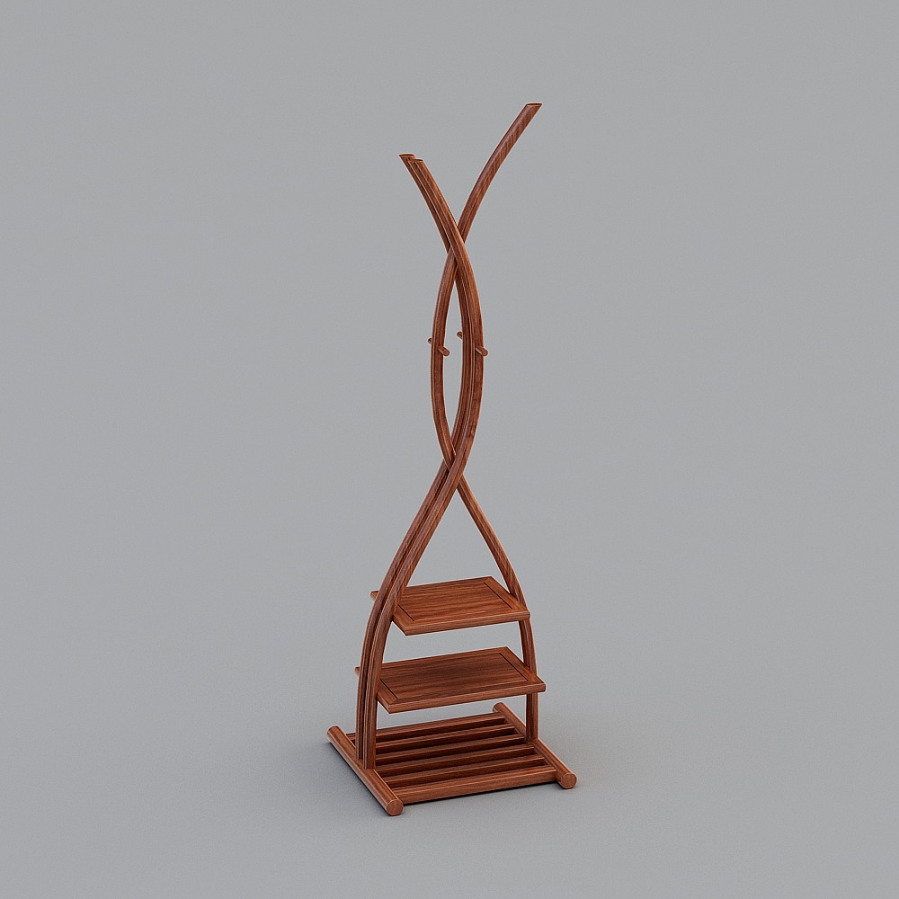 天元尚品-8863明式衣架3D模型