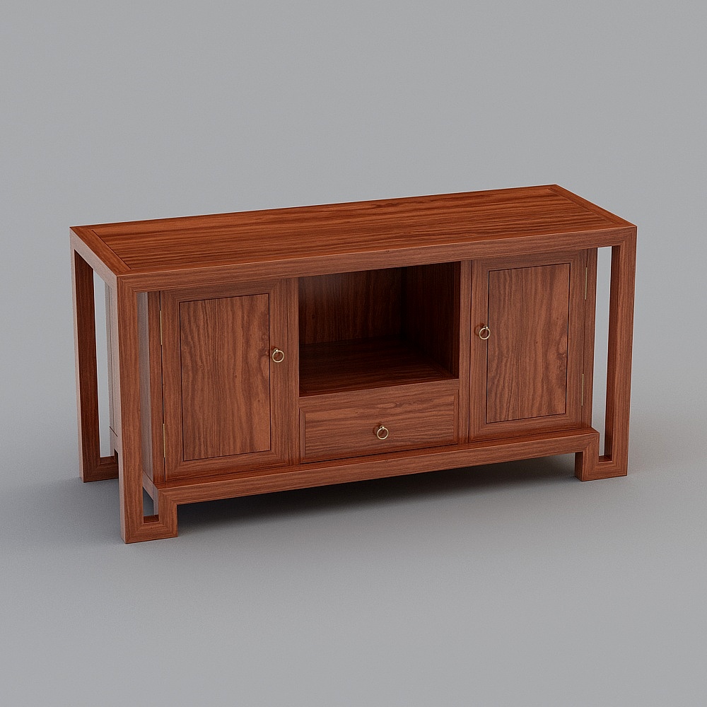 天元尚品-8842明式长方柜3D模型