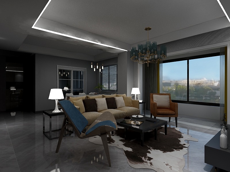 豳藍-现代轻奢-陈先生-雅居-装修设计方案