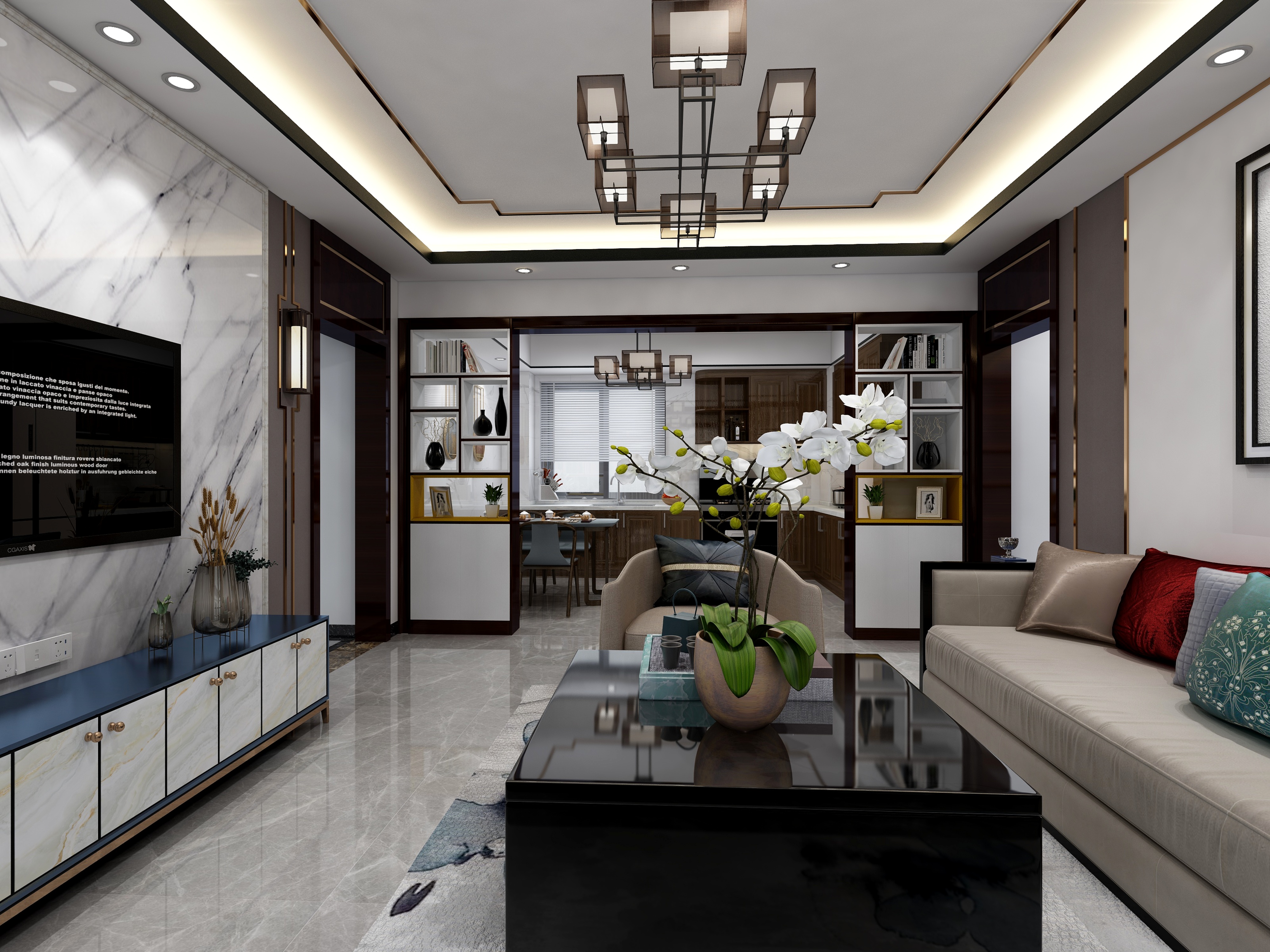 张福梅-新中式||天鸿城装修效果图