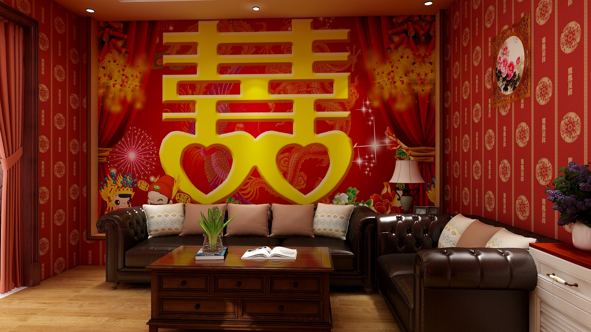 元润济南装饰设计部-苏巨温泉酒店601客房婚房-装修设计方案