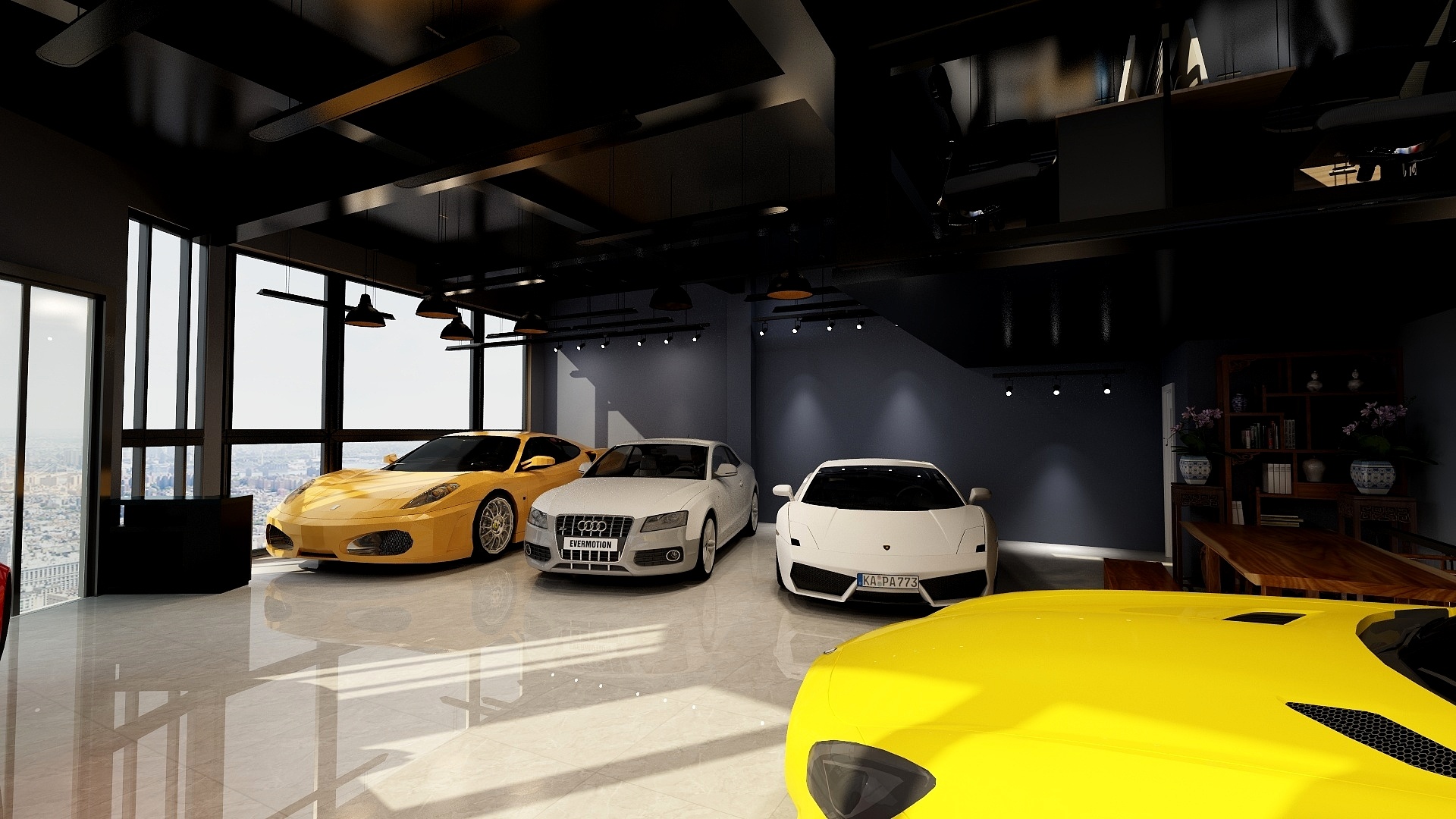 刘泉-2.21金色名城  二手车展厅-装修设计方案