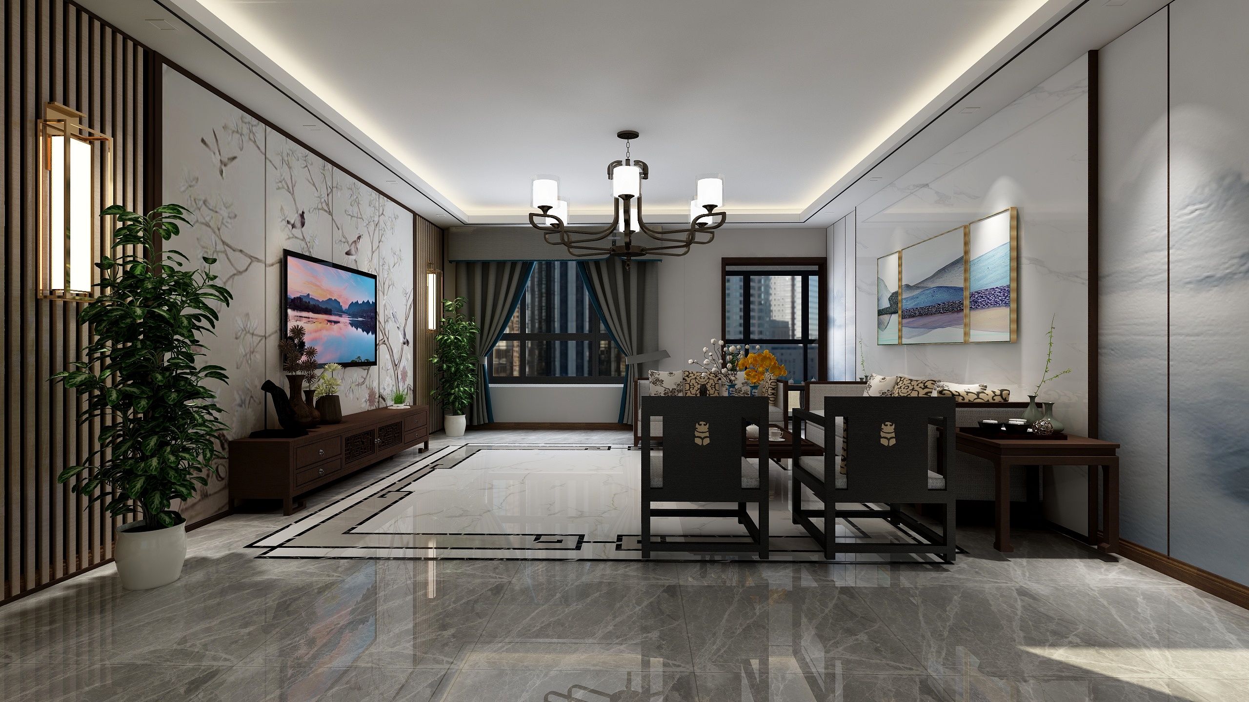 设计仲叁-铂金翰宫装修效果图