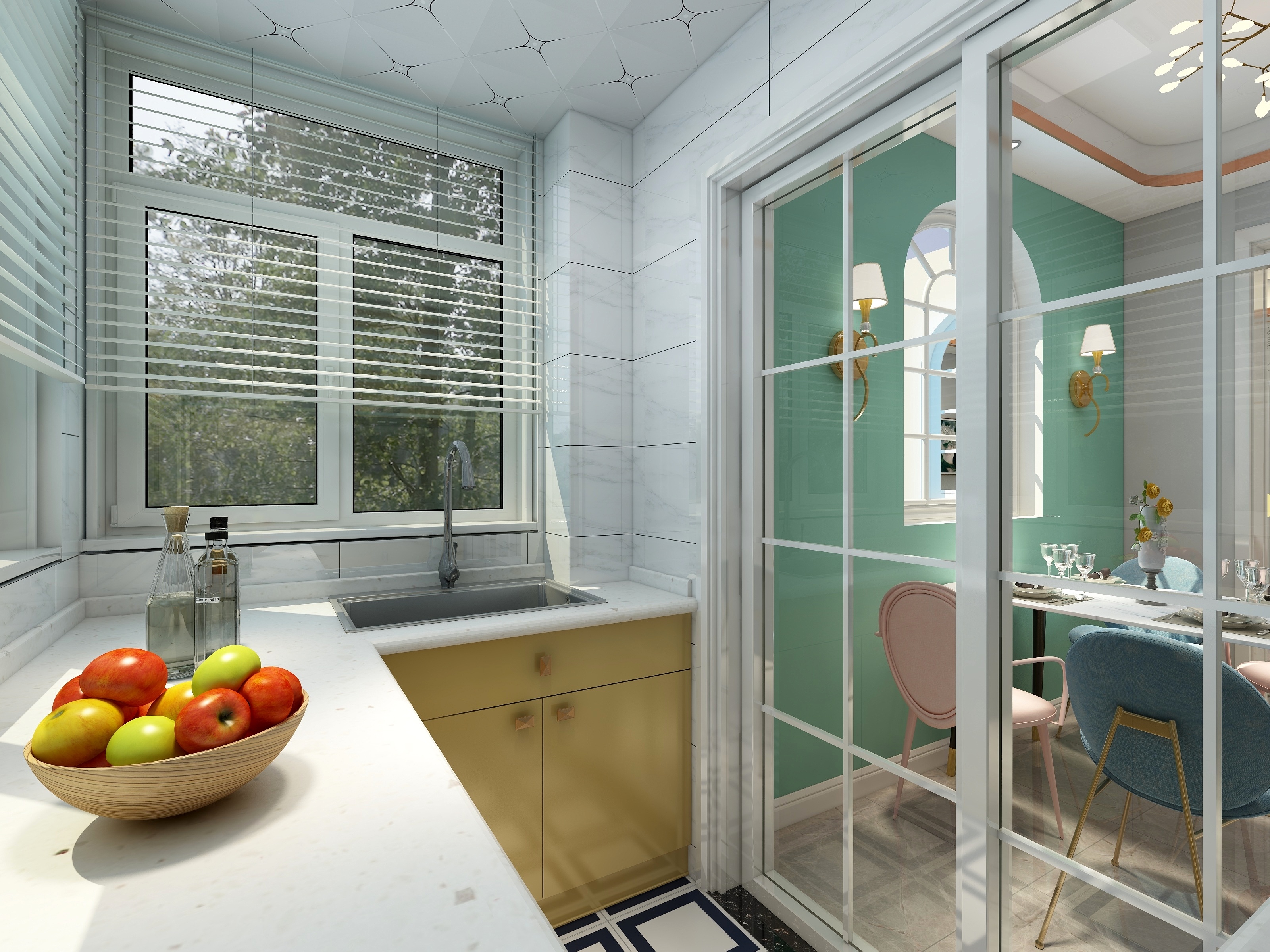 李立猛-蓝调轻奢装修效果图