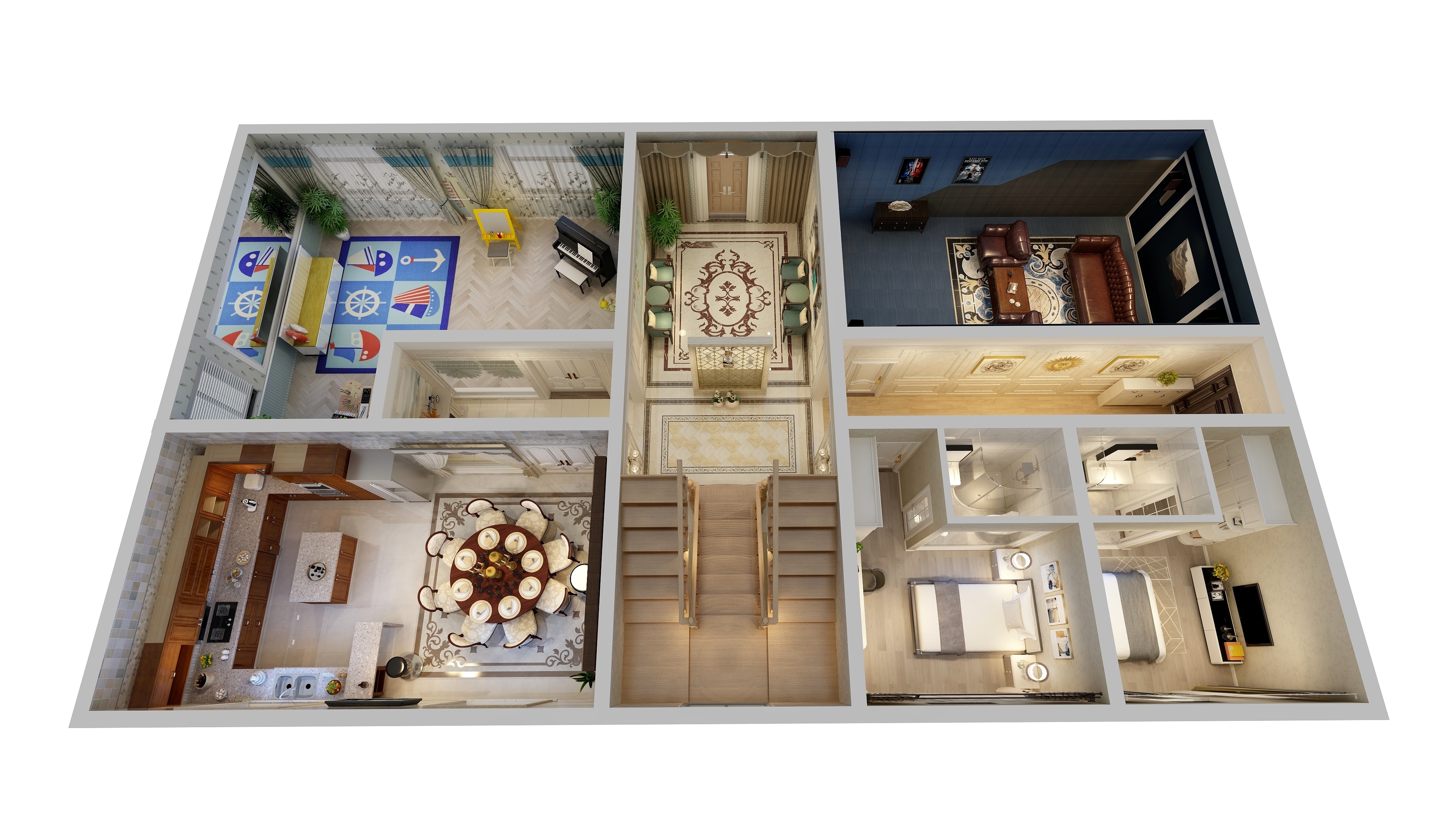 南通海尚装饰工程有限公司-如东县马塘镇永利徐总客户方案图-装修设计方案