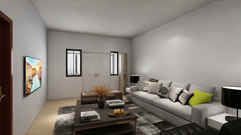 逸家家居-晨光花城88.80㎡C户型2室2厅1卫1厨-装修设计方案