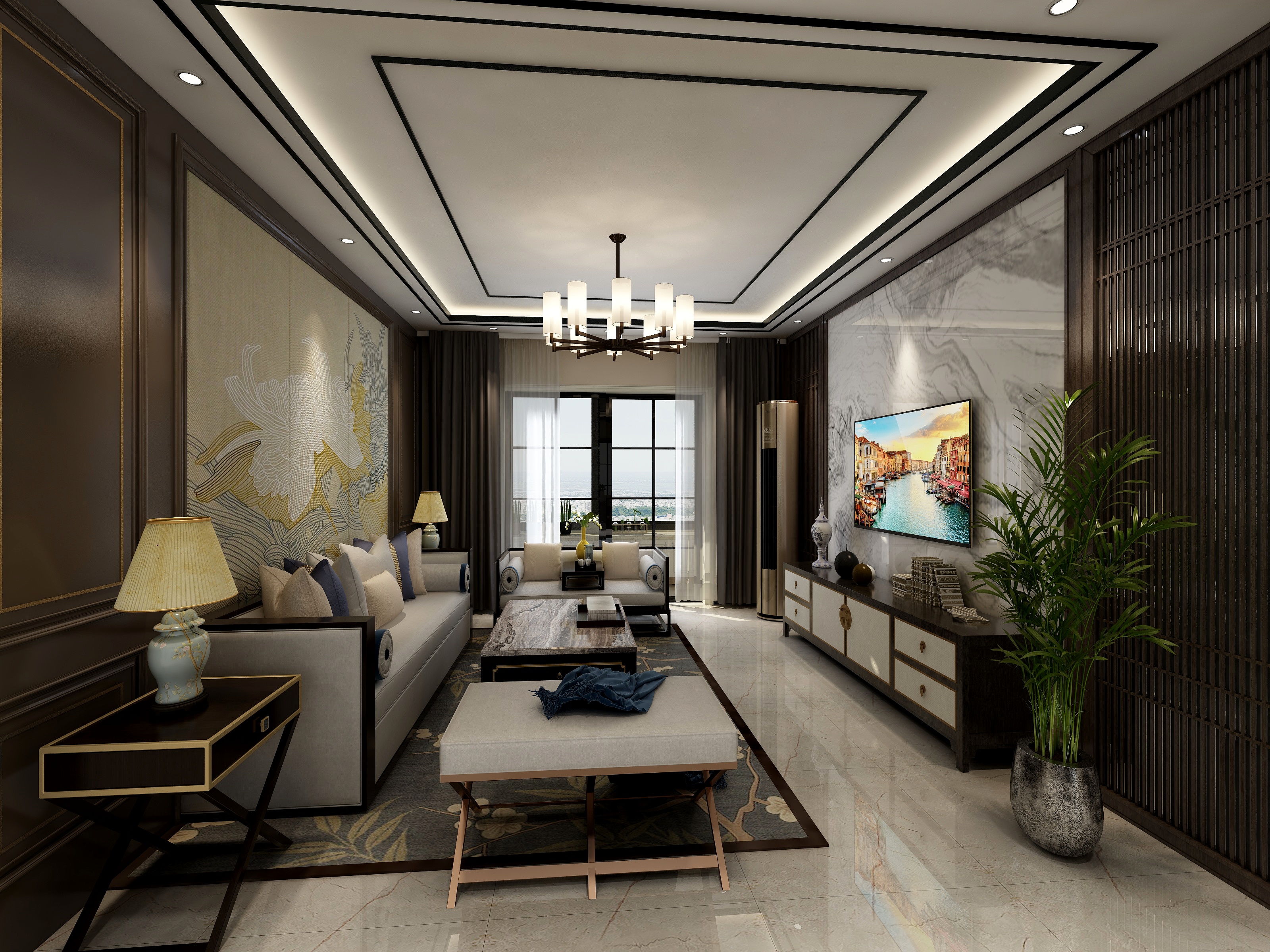 夏津君尚装饰工程有限公司-新中式-装修设计方案