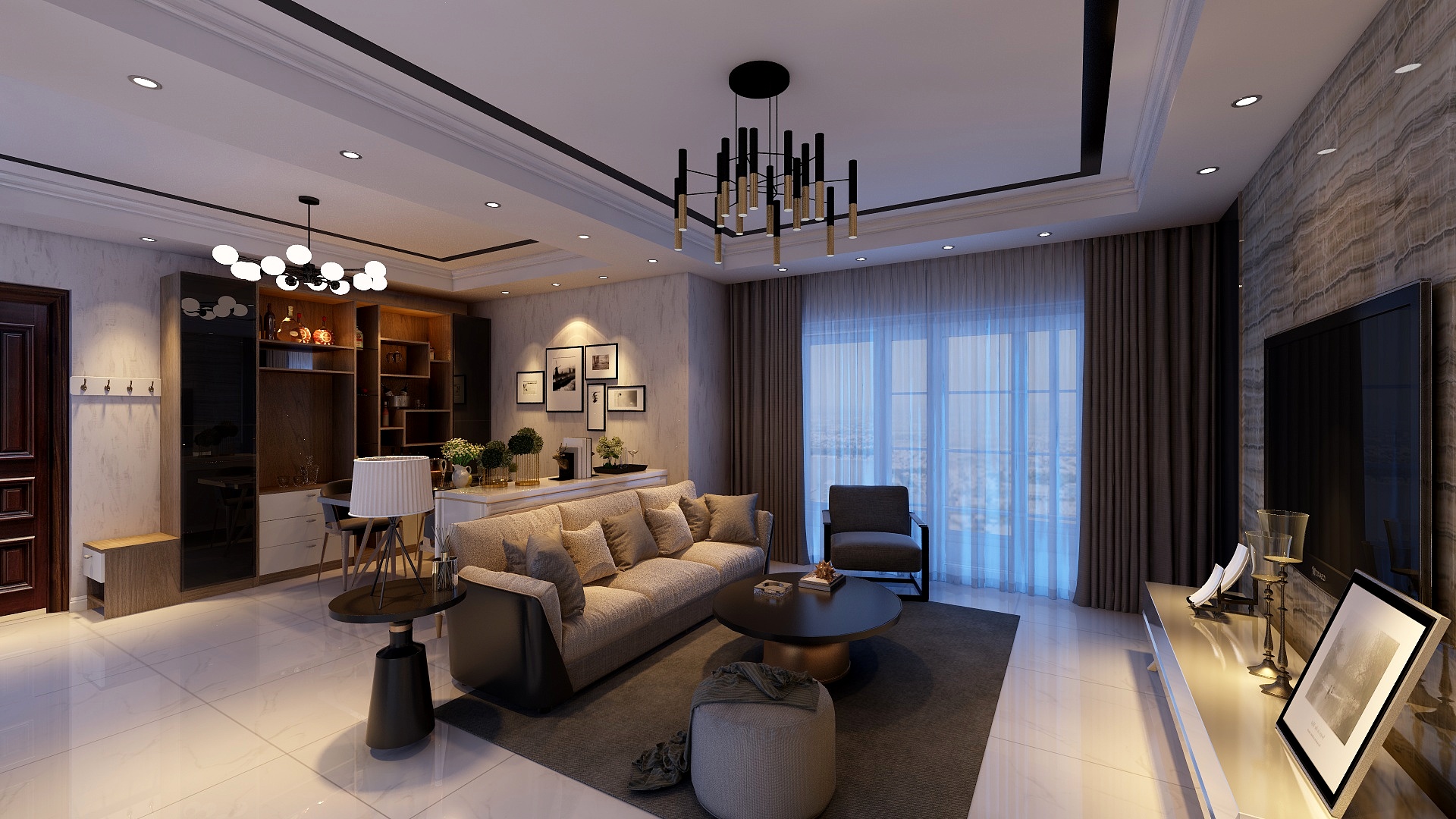 A想象羽毛的轻盈-金地中心1805-装修设计方案