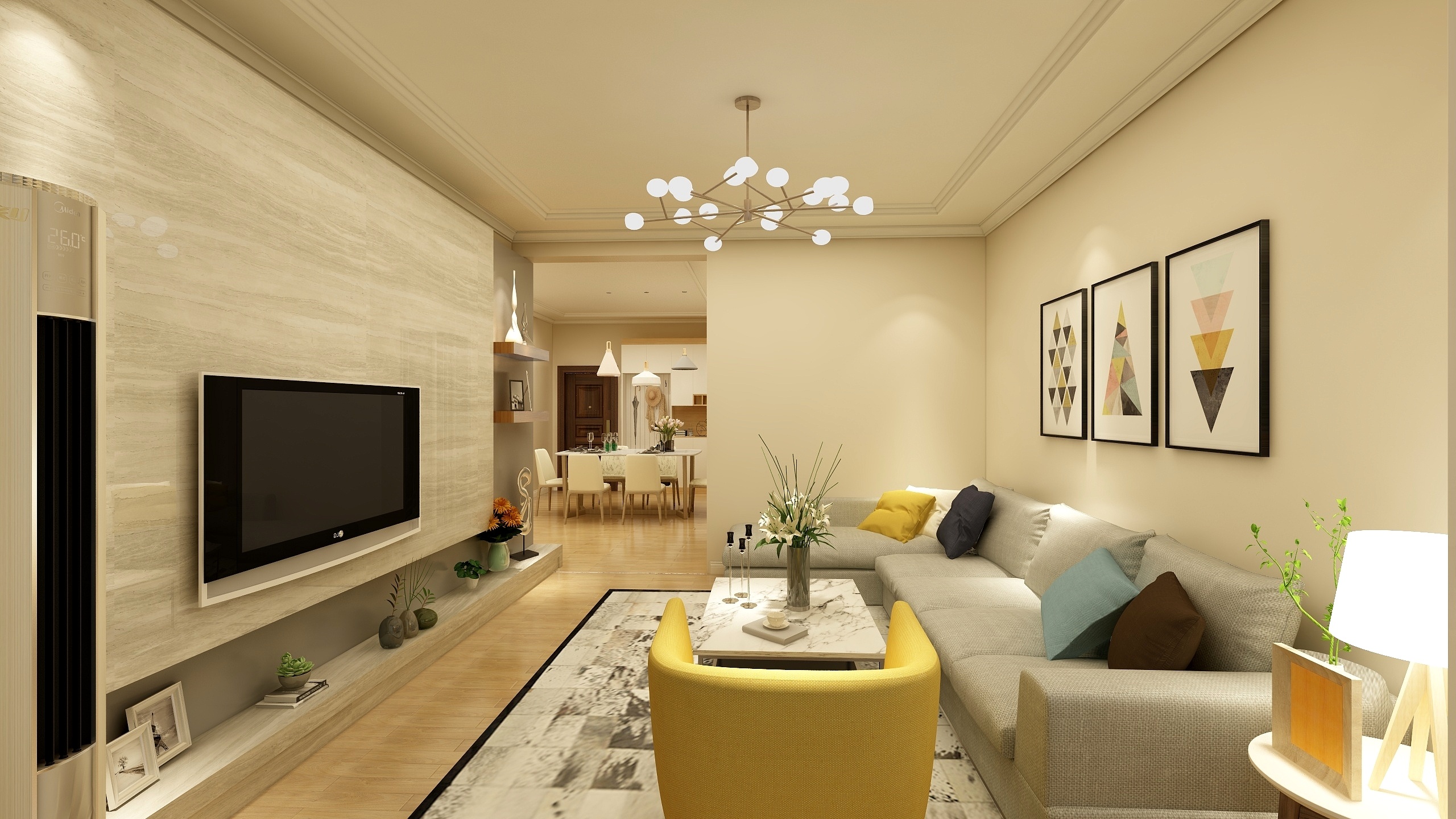 周丝-龙源华城8-4-403北欧-装修设计方案