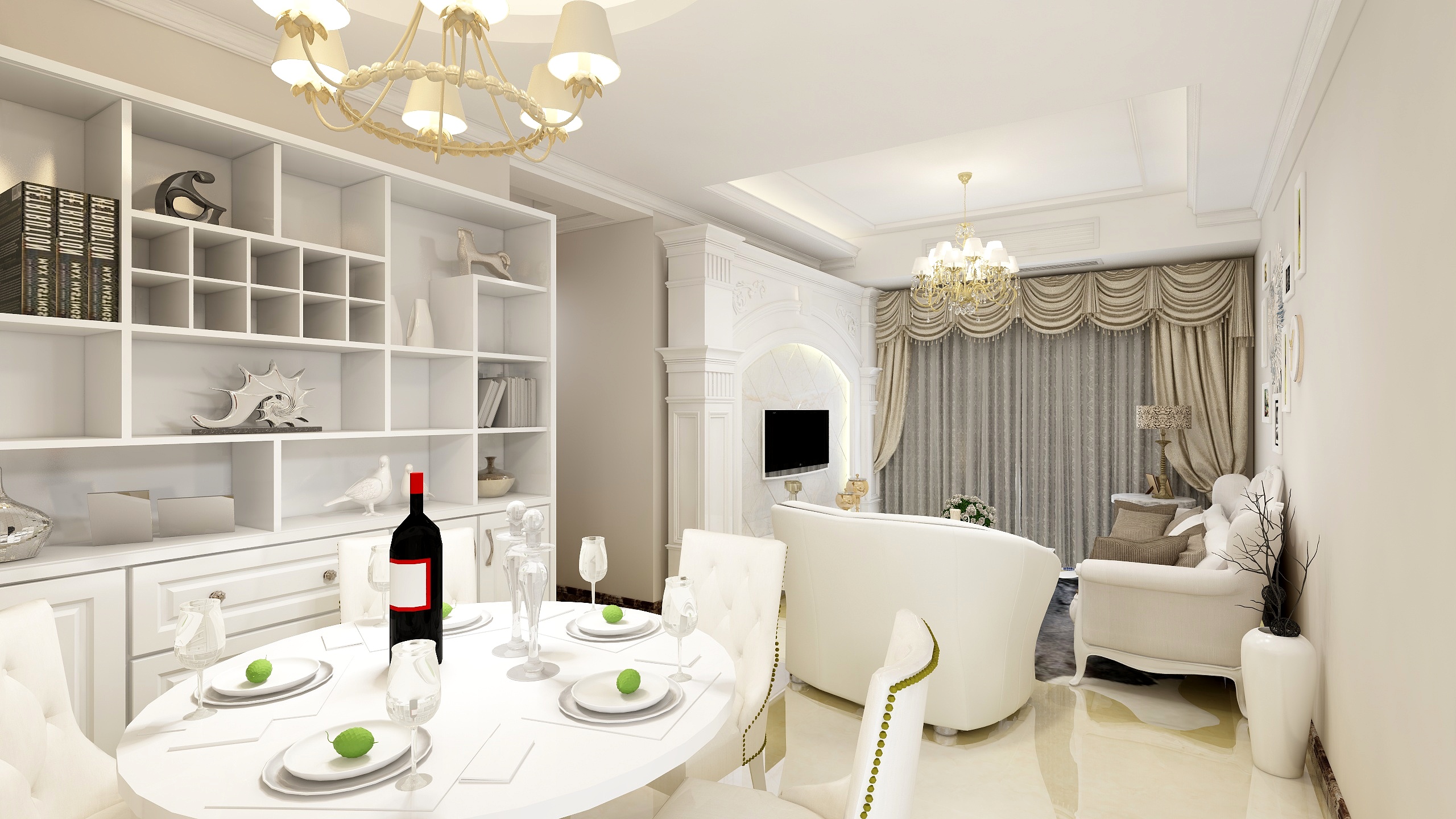 带刺的罂粟-鲁能南渝星城85.49㎡一期标准层C1户型2室2厅2卫1厨-装修设计方案