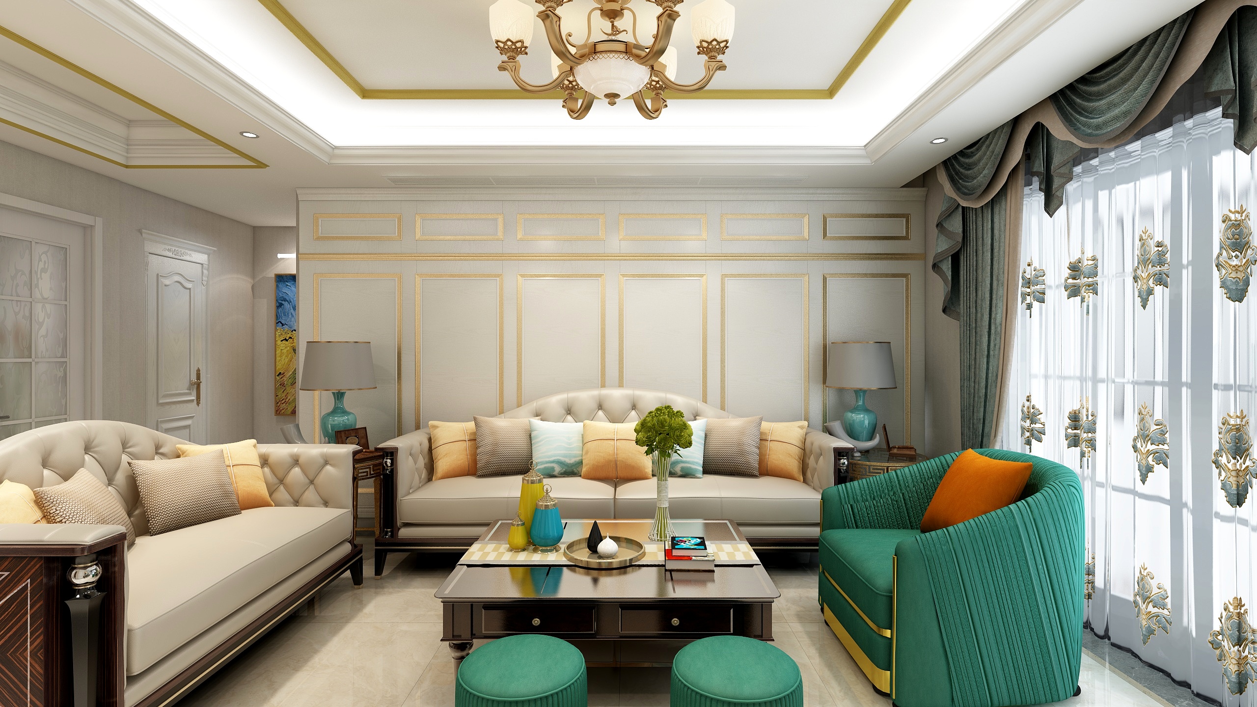 CG安安耶-《韶华长安》简欧轻奢装修效果图