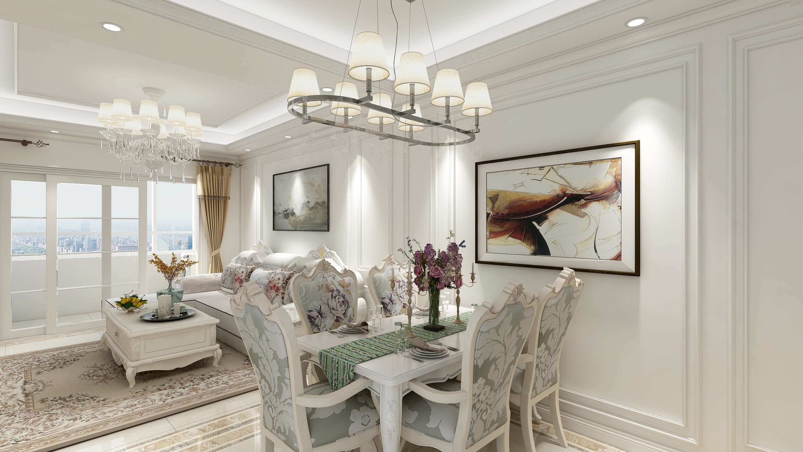 金福装饰设计-松江小区简欧-装修设计方案