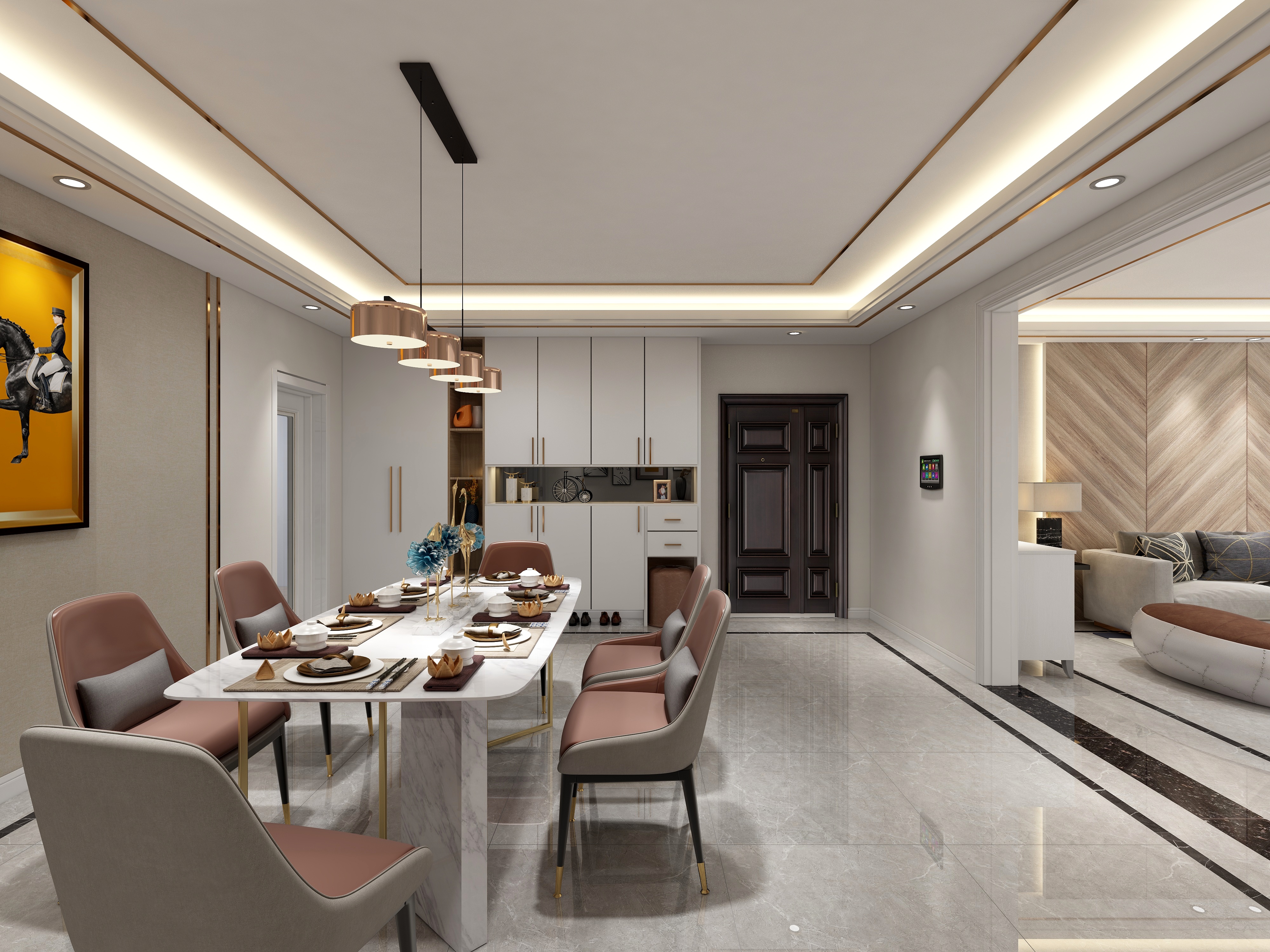 张福梅-现代轻奢风||点亮家的美装修效果图