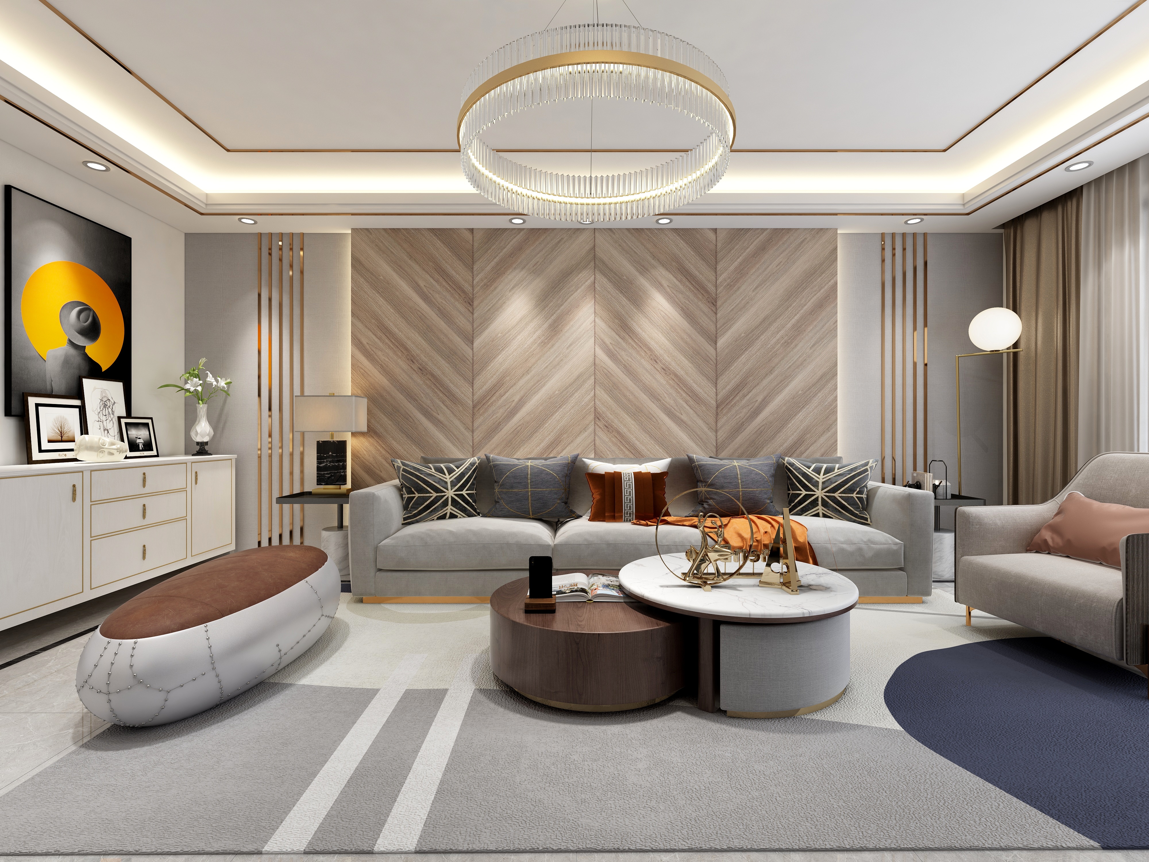 张福梅-现代轻奢风||点亮家的美装修效果图