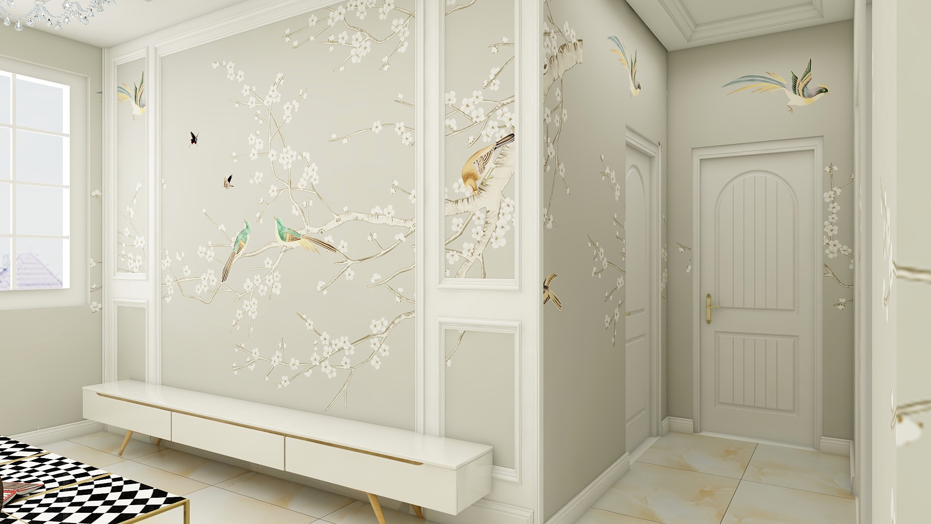 189****9077Bkrm-先河国际社区西区三室一厅一卫-装修设计方案