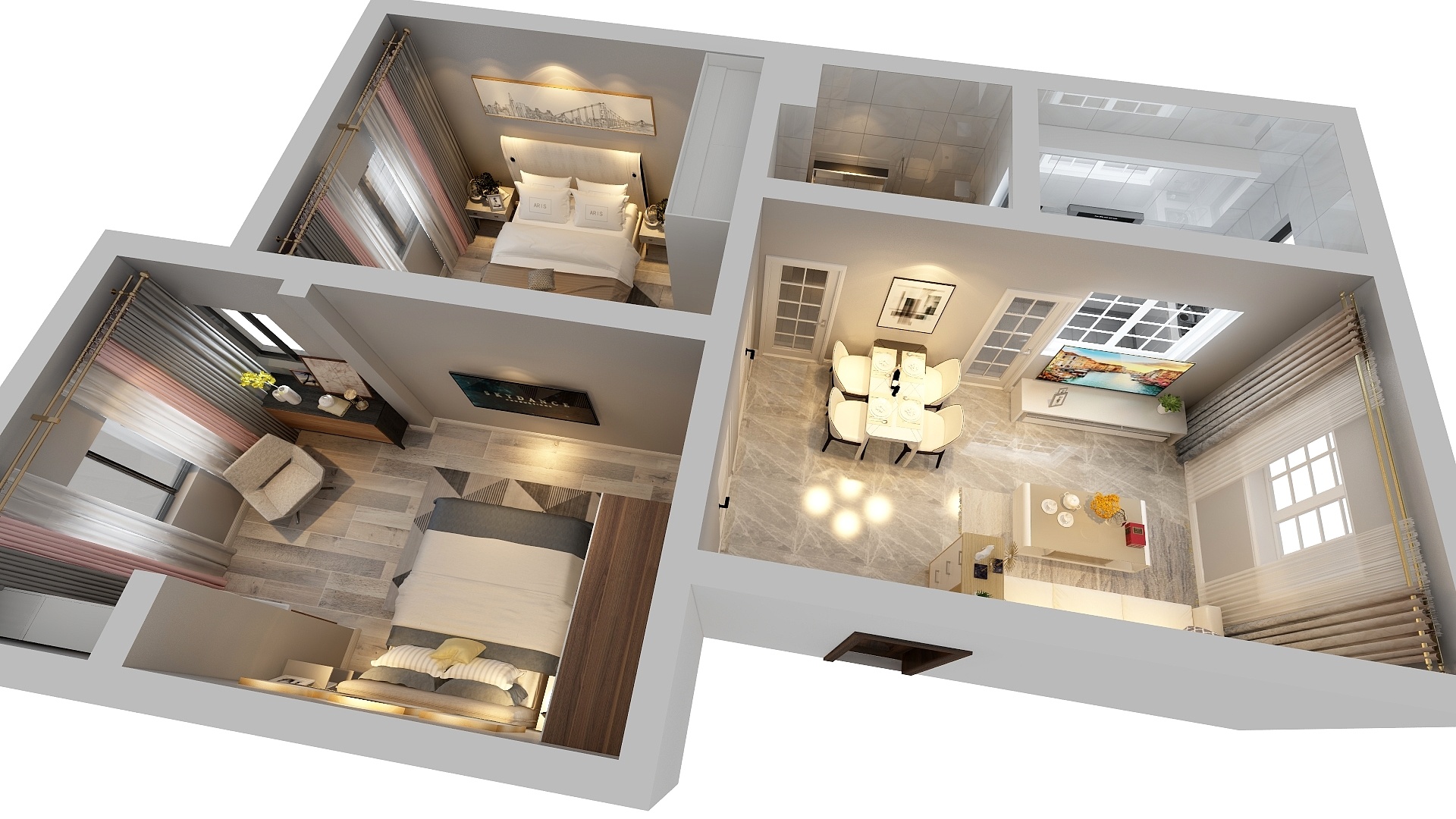 嗯哈guOI-盛先生，蓝天新村-装修设计方案