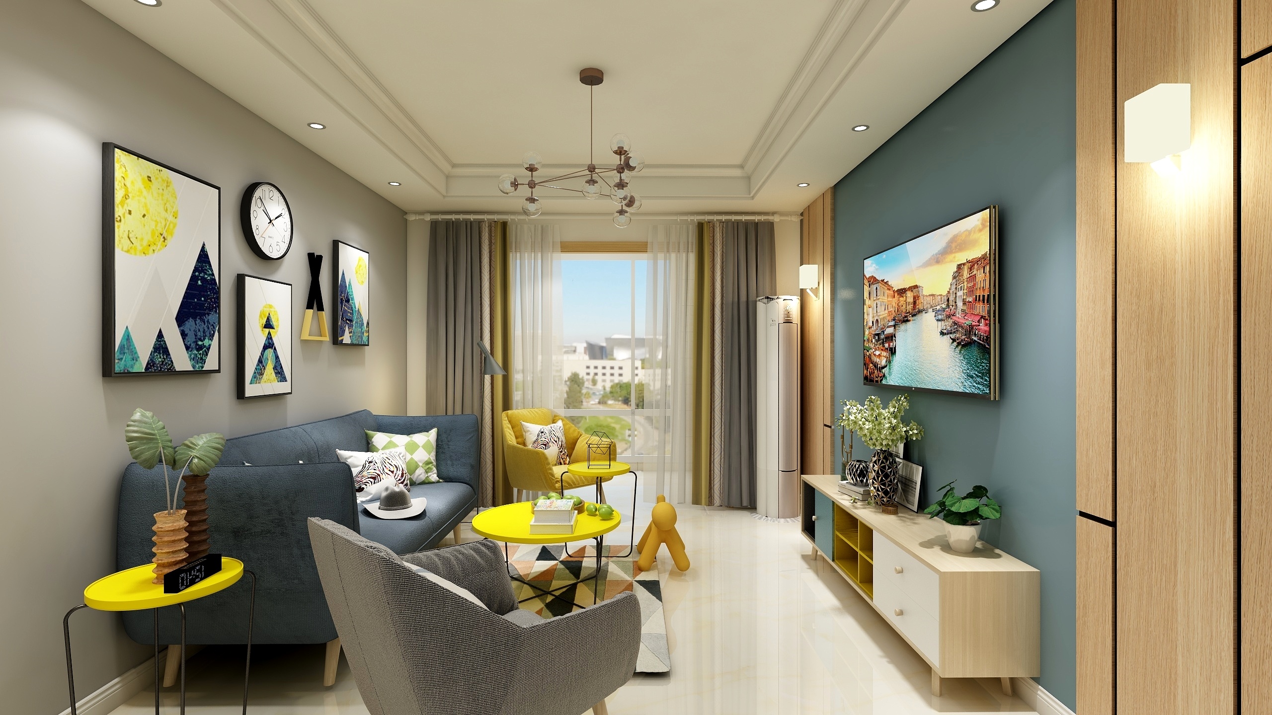 丁大伟-ins两居装修效果图