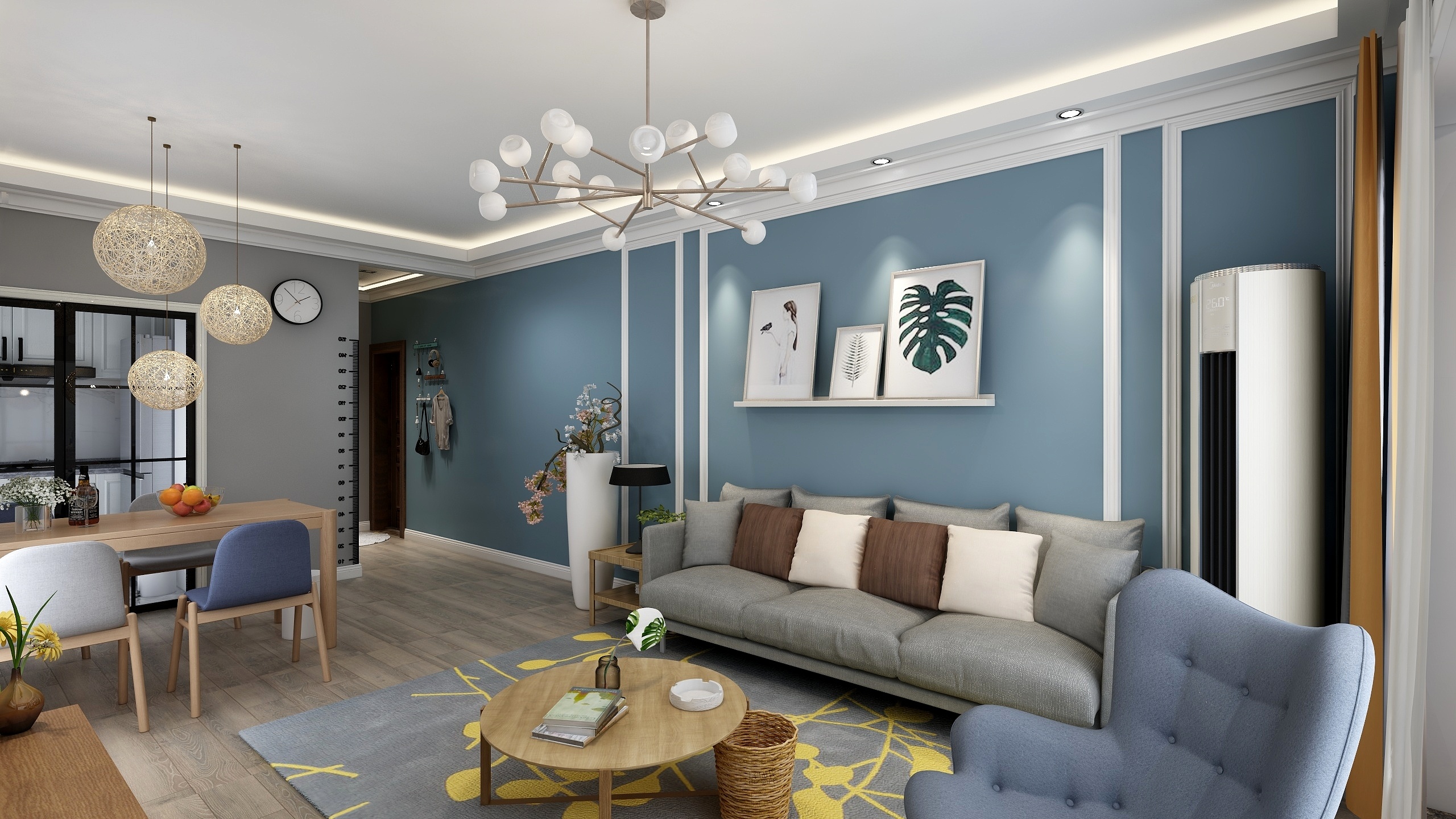 王怀彤-3室北欧风格设计-装修设计方案