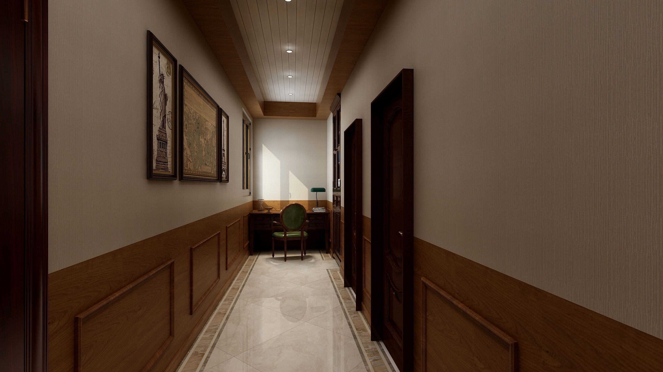 亚斯兰特集成墙顶-美式复式楼-装修设计方案