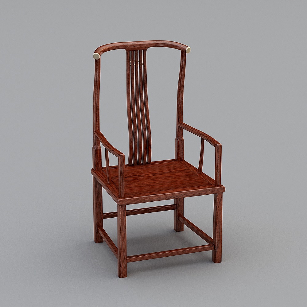 福荣尚品-优化书房-书椅3D模型