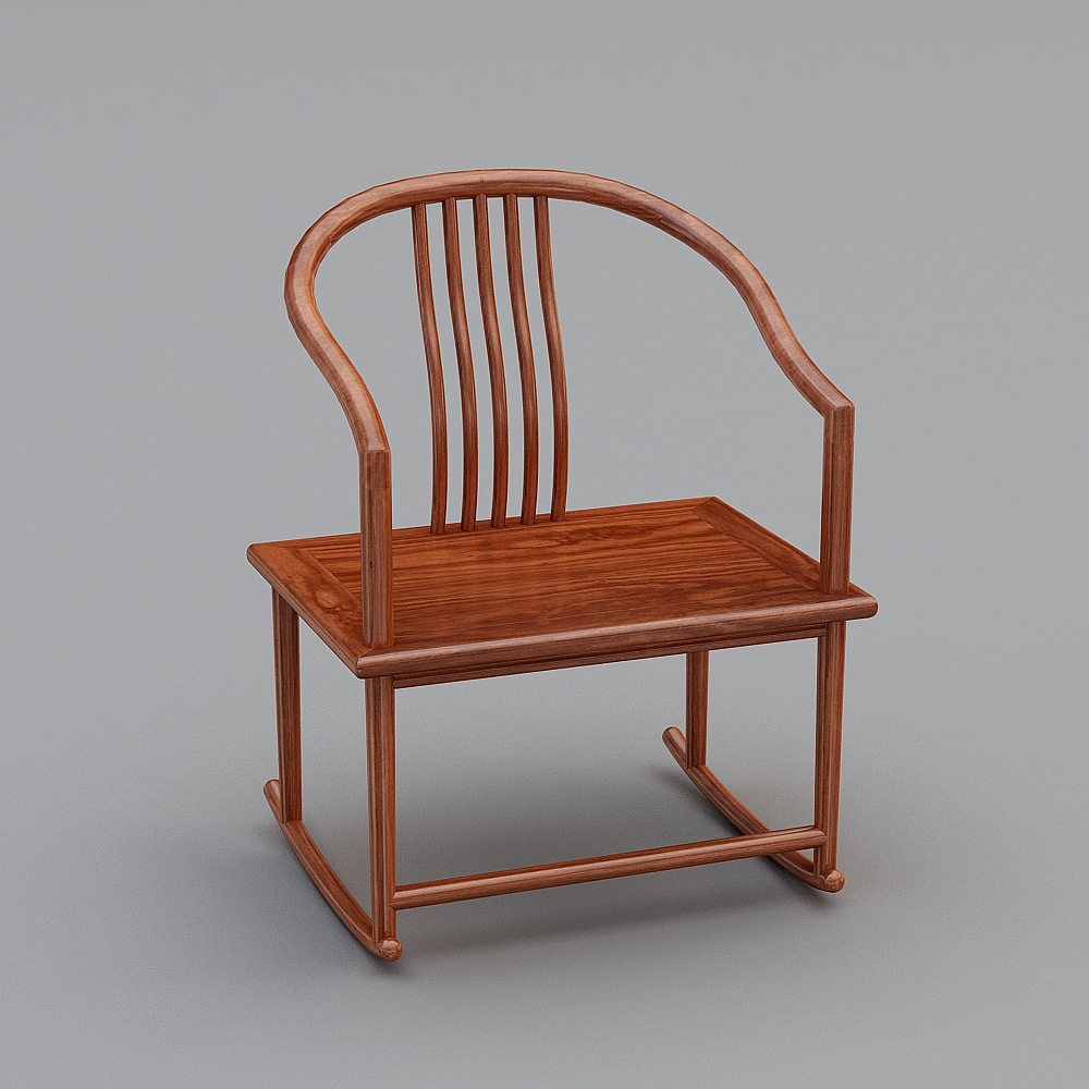 尚品-8872外婆椅3D模型