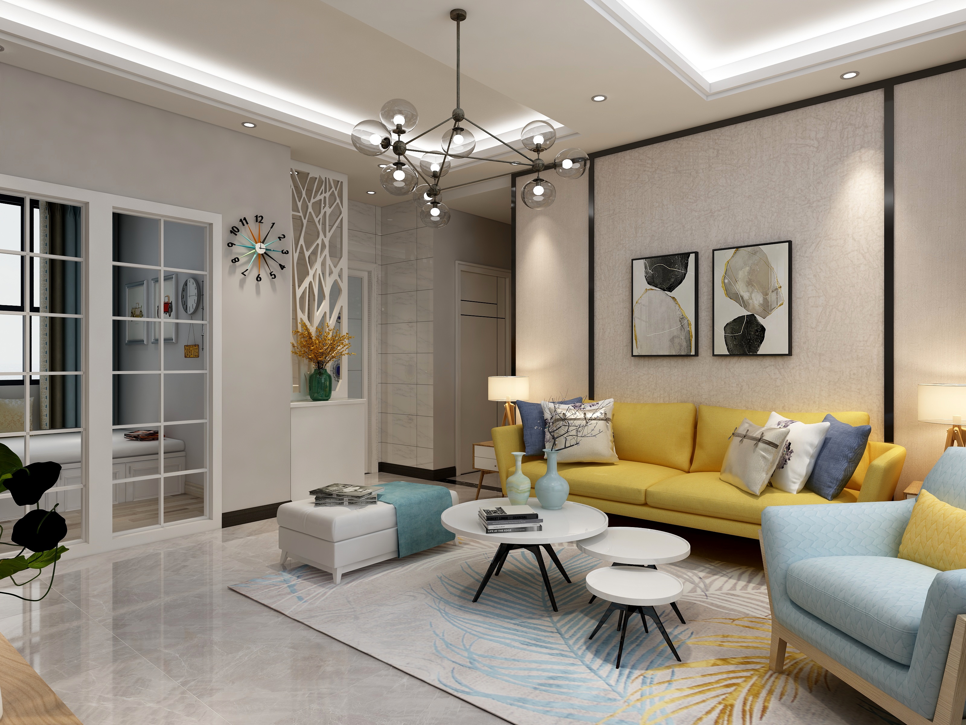 二十三年禅-80平温馨三房-装修设计方案