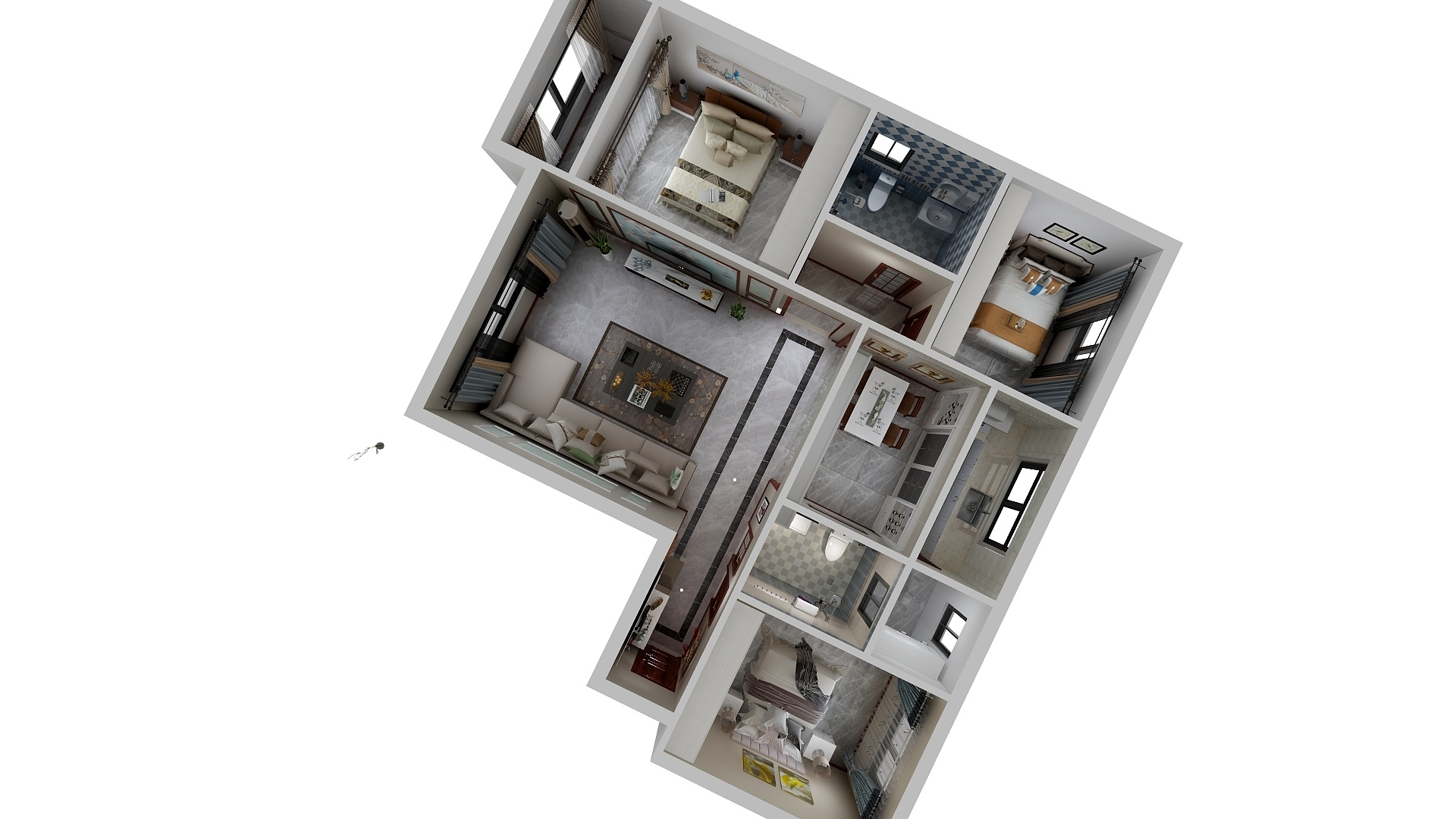 150****0571BUQc-万豪新城17楼-装修设计方案