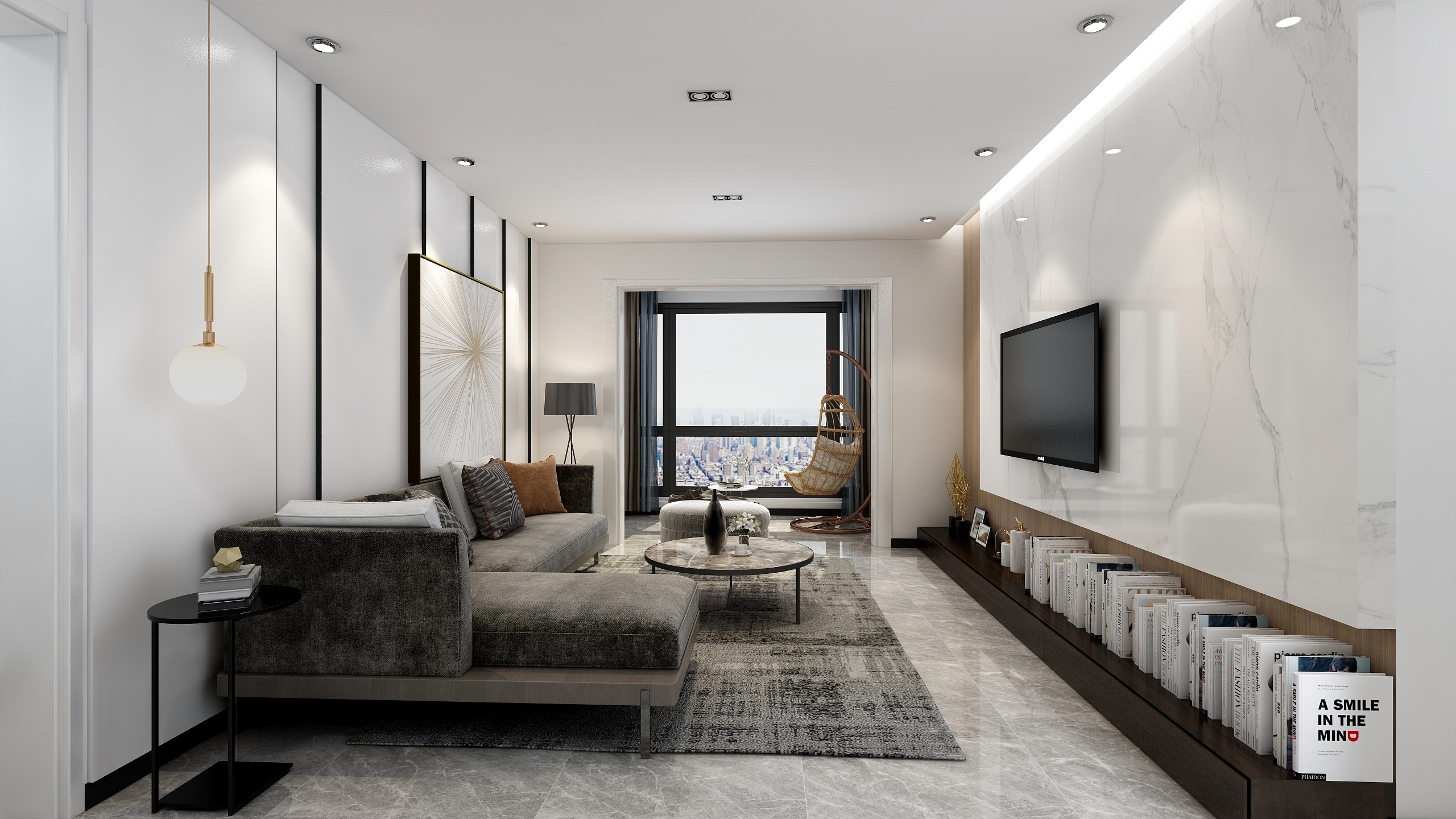 魏浩洋-蓝溪谷-现代简约-装修设计方案