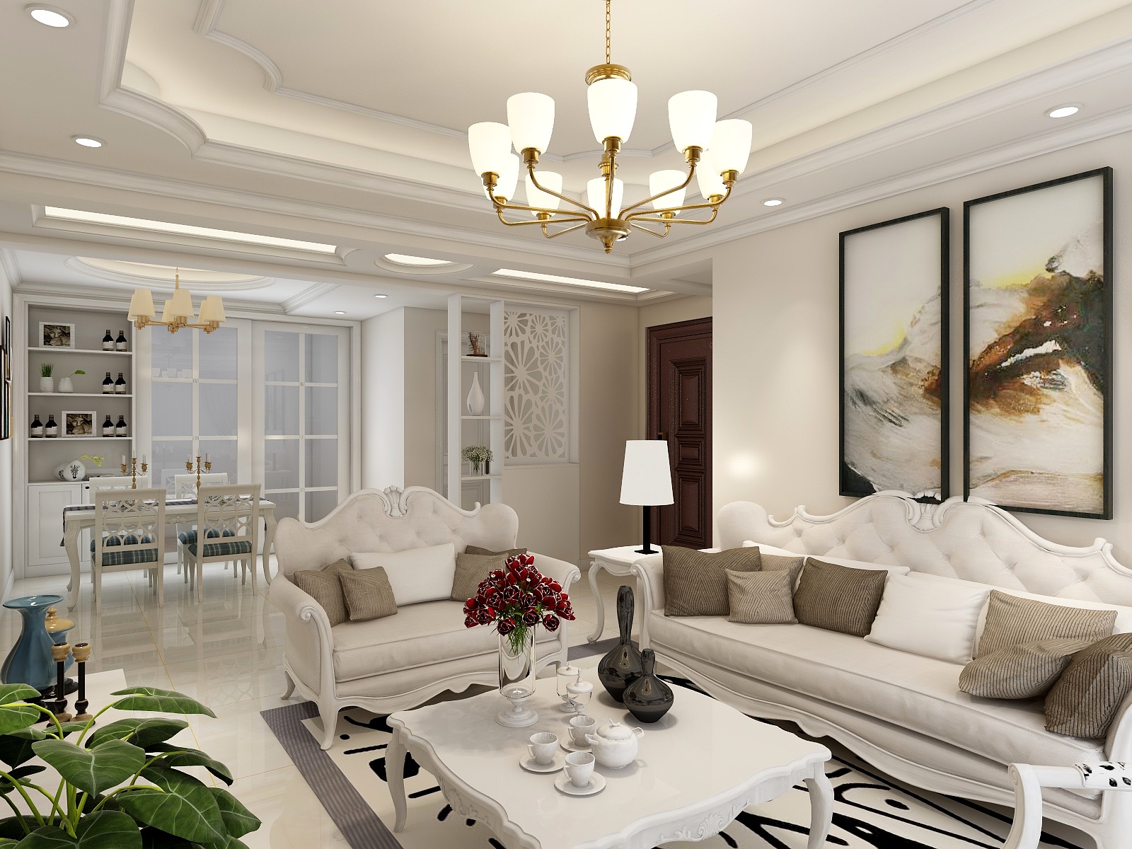 淄博苏苏-三室两厅-装修设计方案