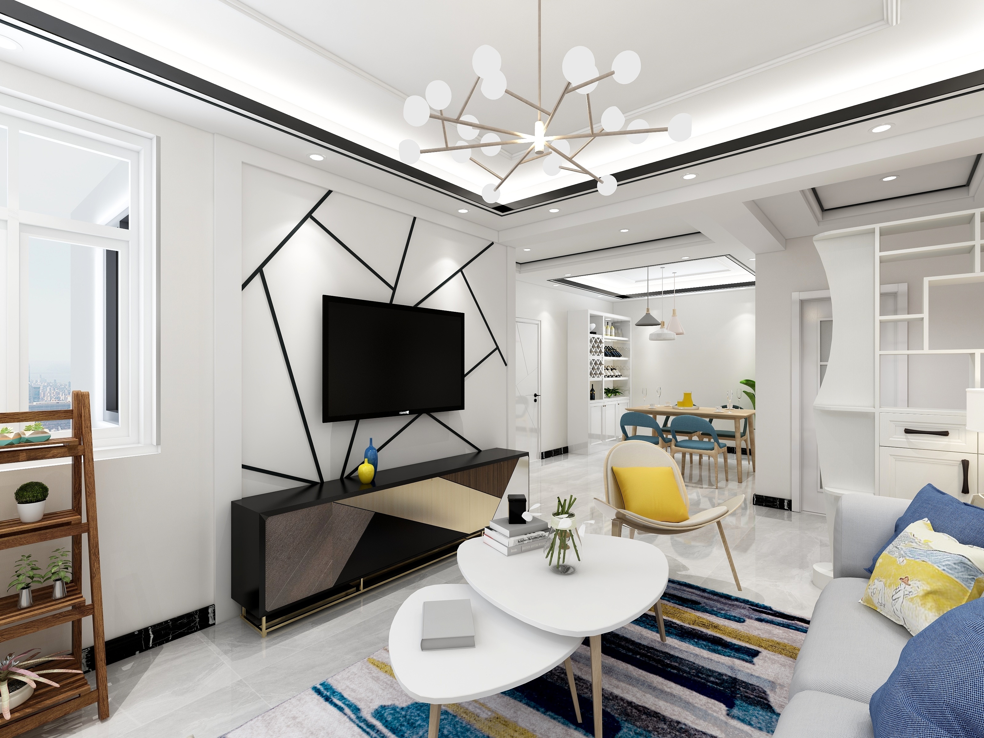 子木空间设计工作室-B-南赵楼北欧风格√-装修设计方案