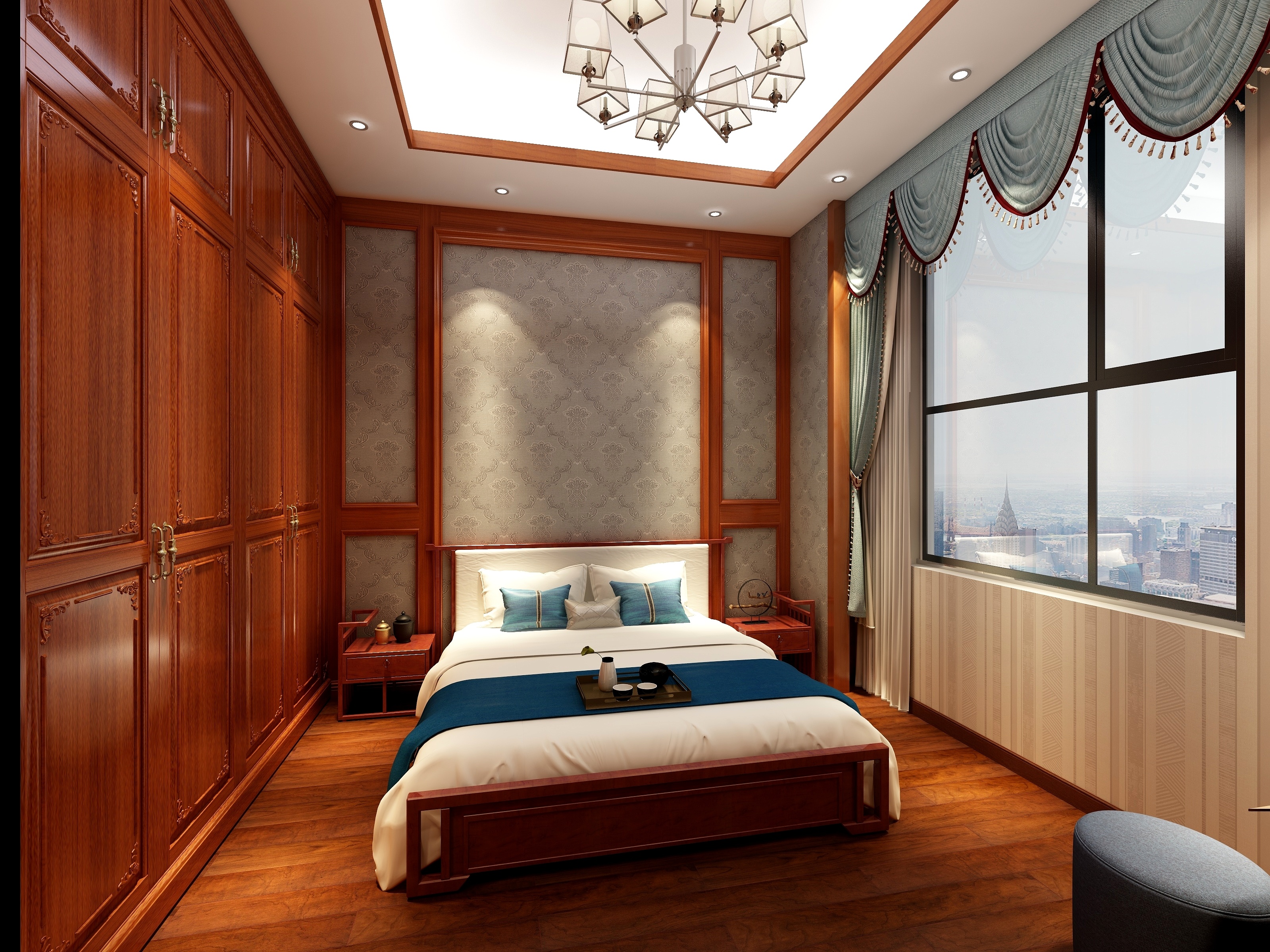 极佳汇装饰设计-溪口别墅三楼次卧{带卫}-装修设计方案