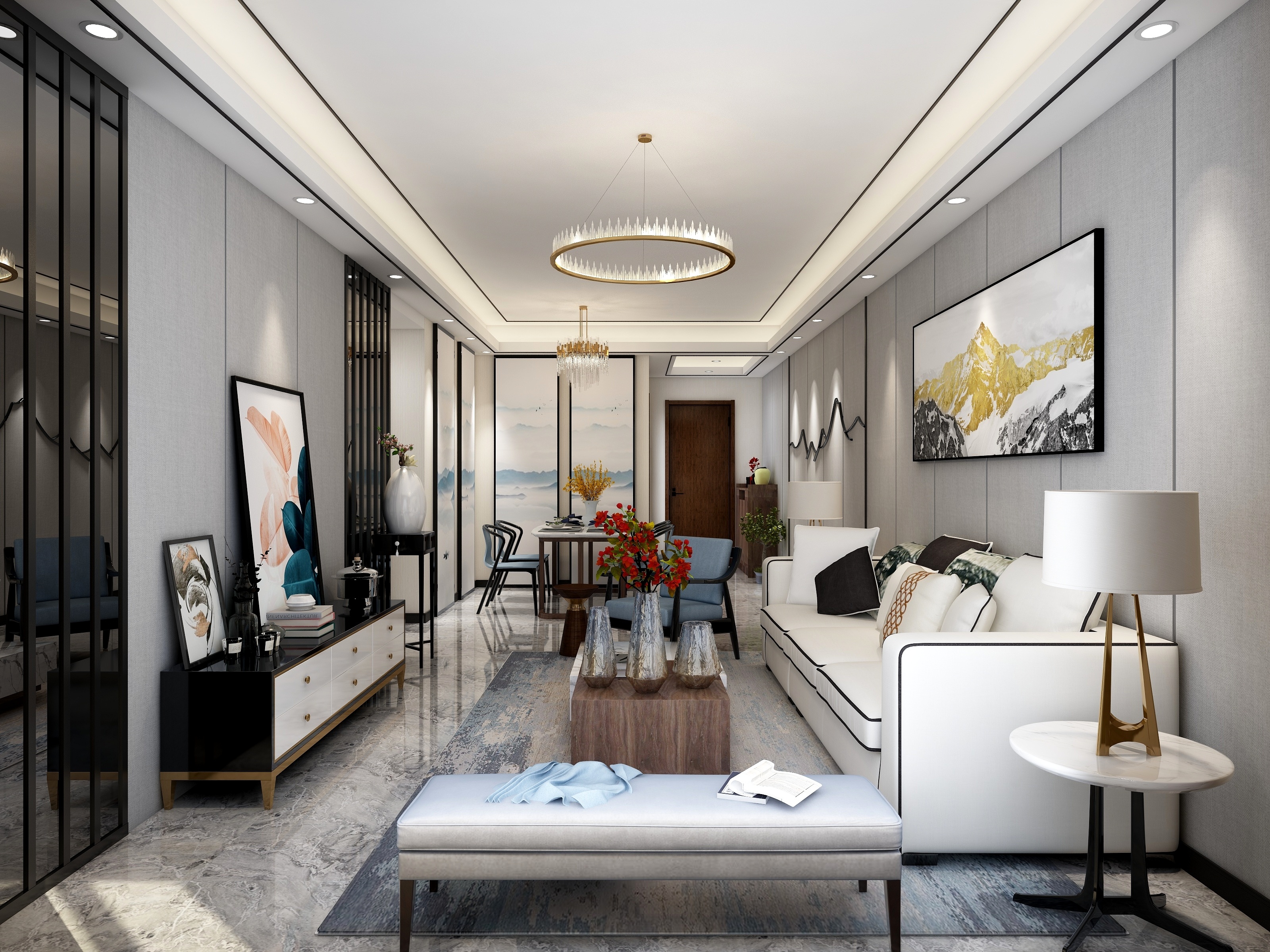 南派丑橘-汉寿湘北通程新中式-装修设计方案