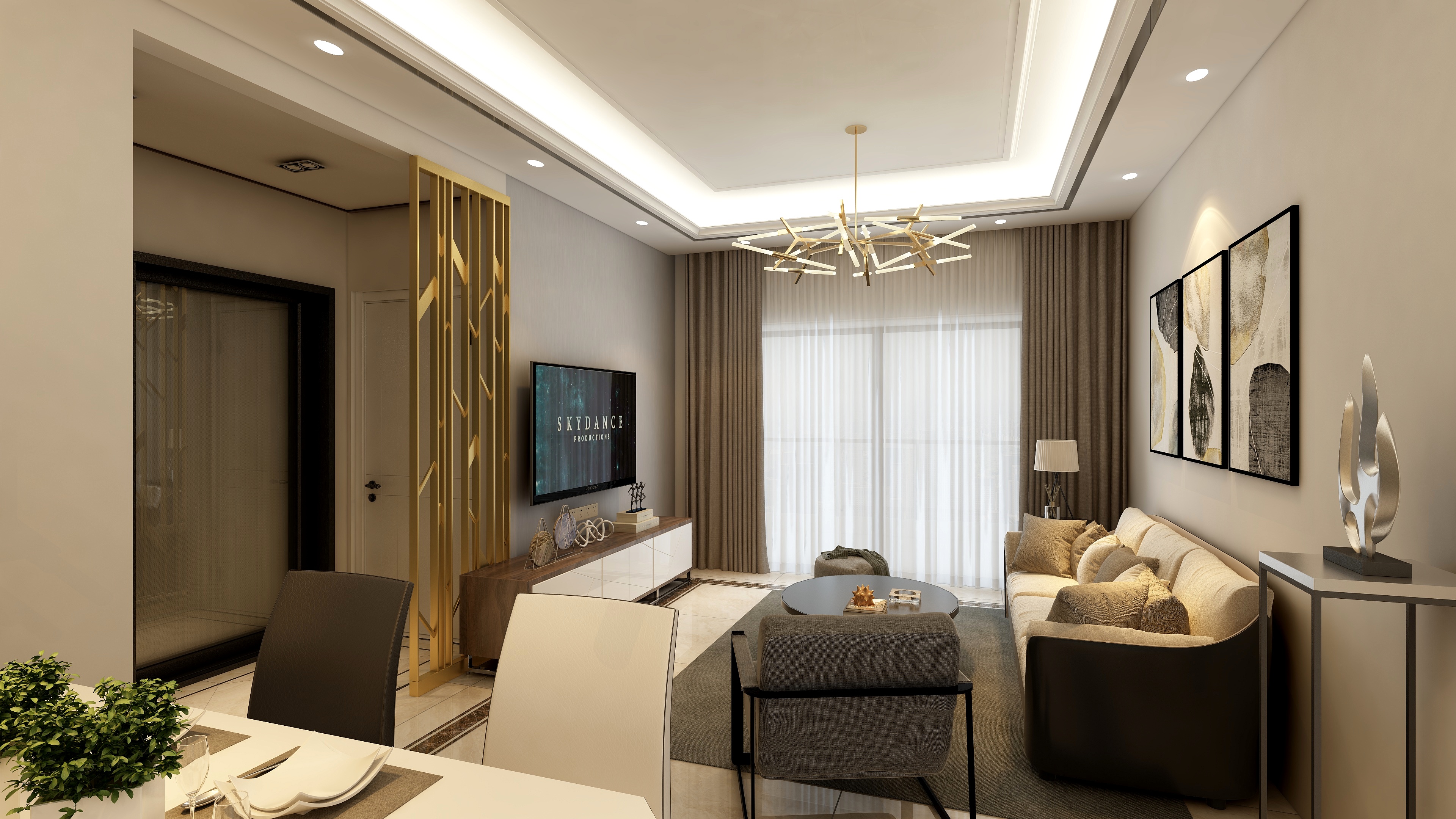 zhang大宝er-中梁V城市3B-3004-装修设计方案