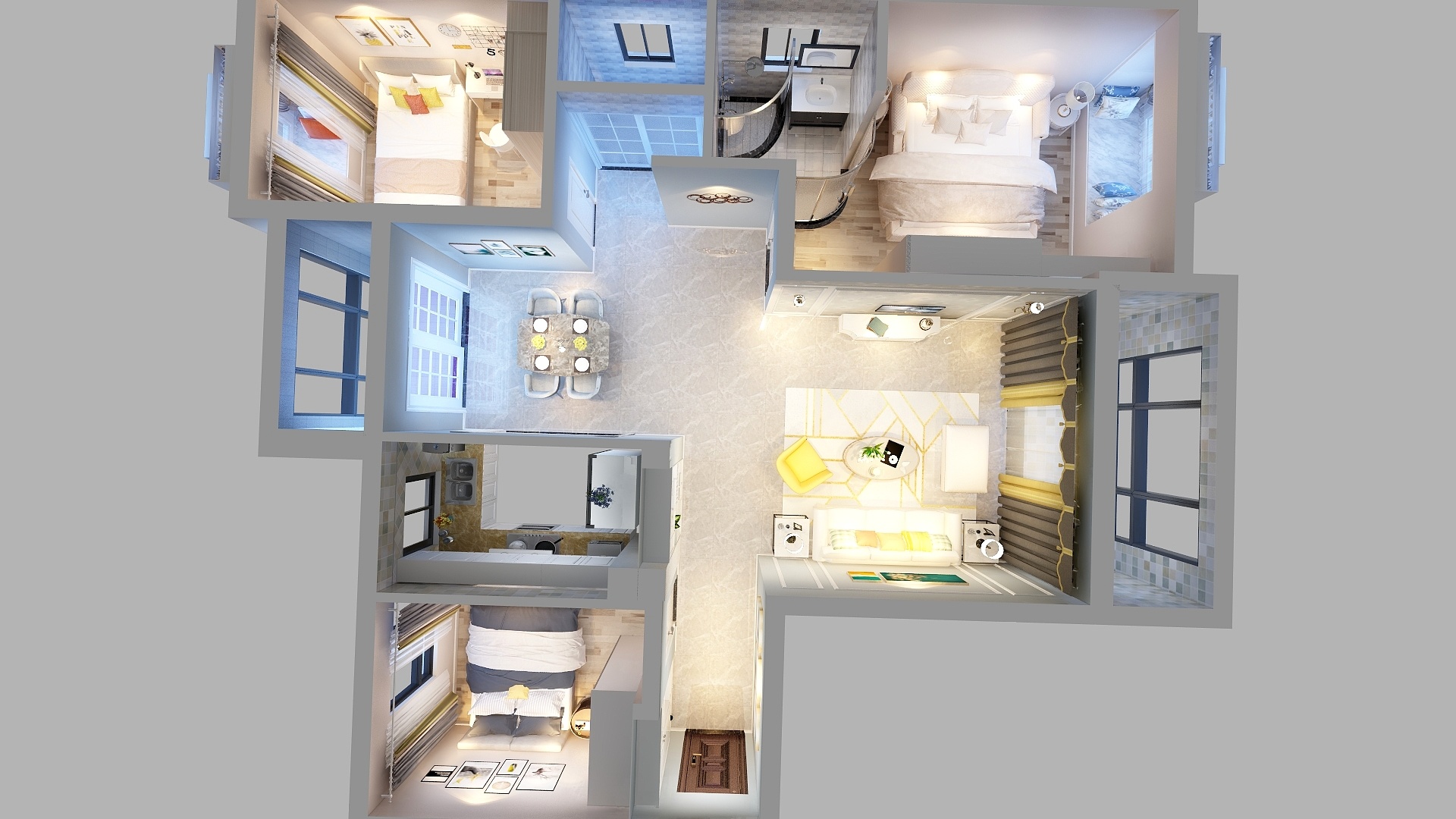 全案设计师明月-公园大地-装修设计方案