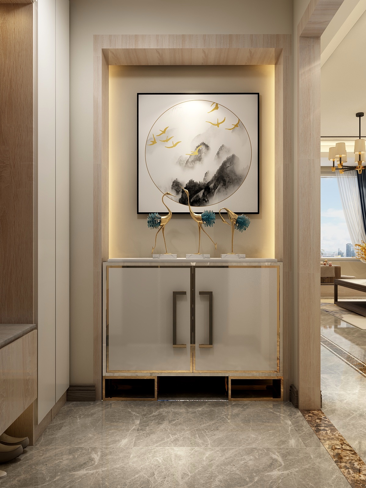 AkiraMomo-海河大观铂津湾南苑4号楼19层-装修设计方案