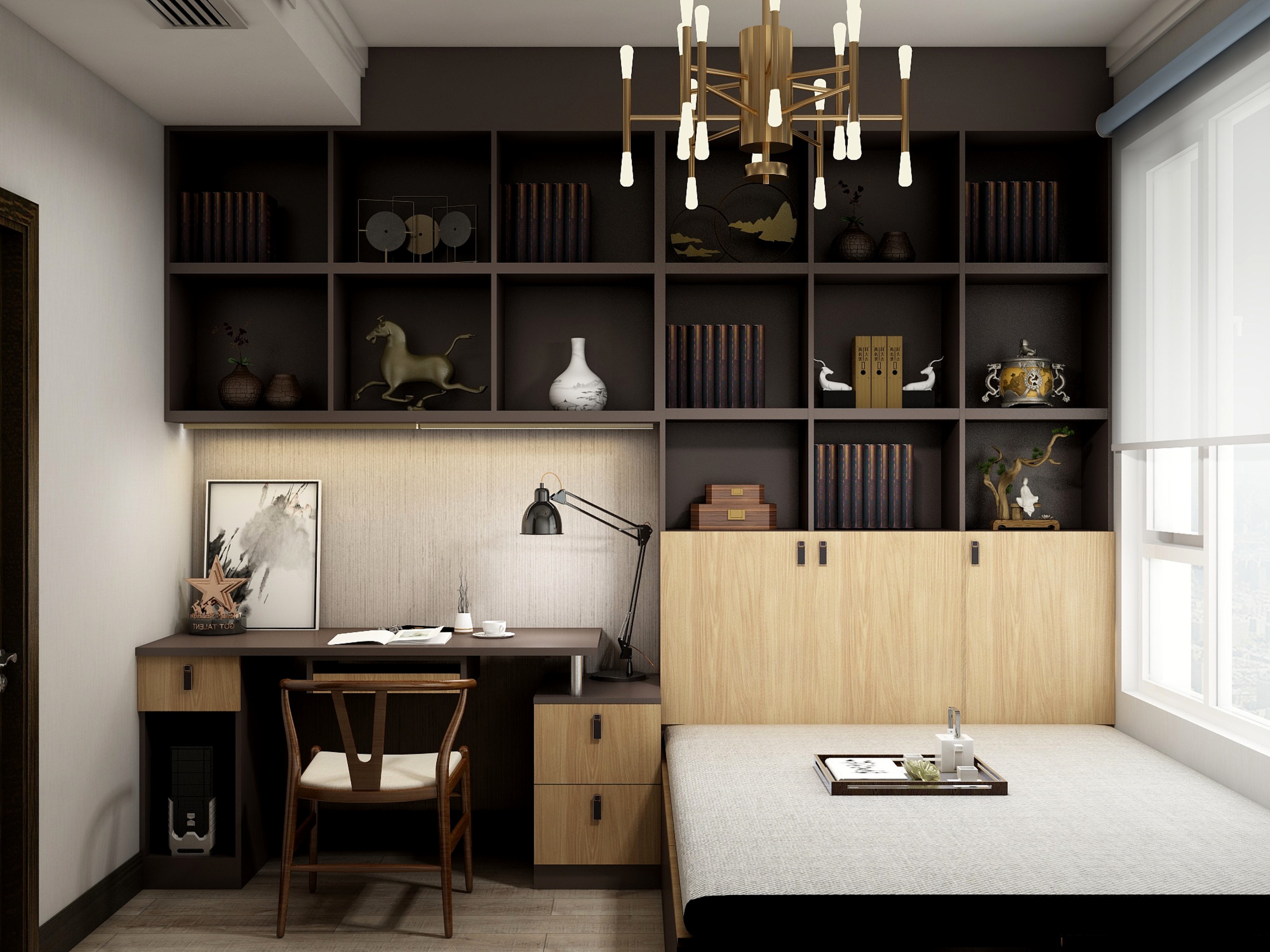 李艳楠设计狮-146方新中式三居装修效果图