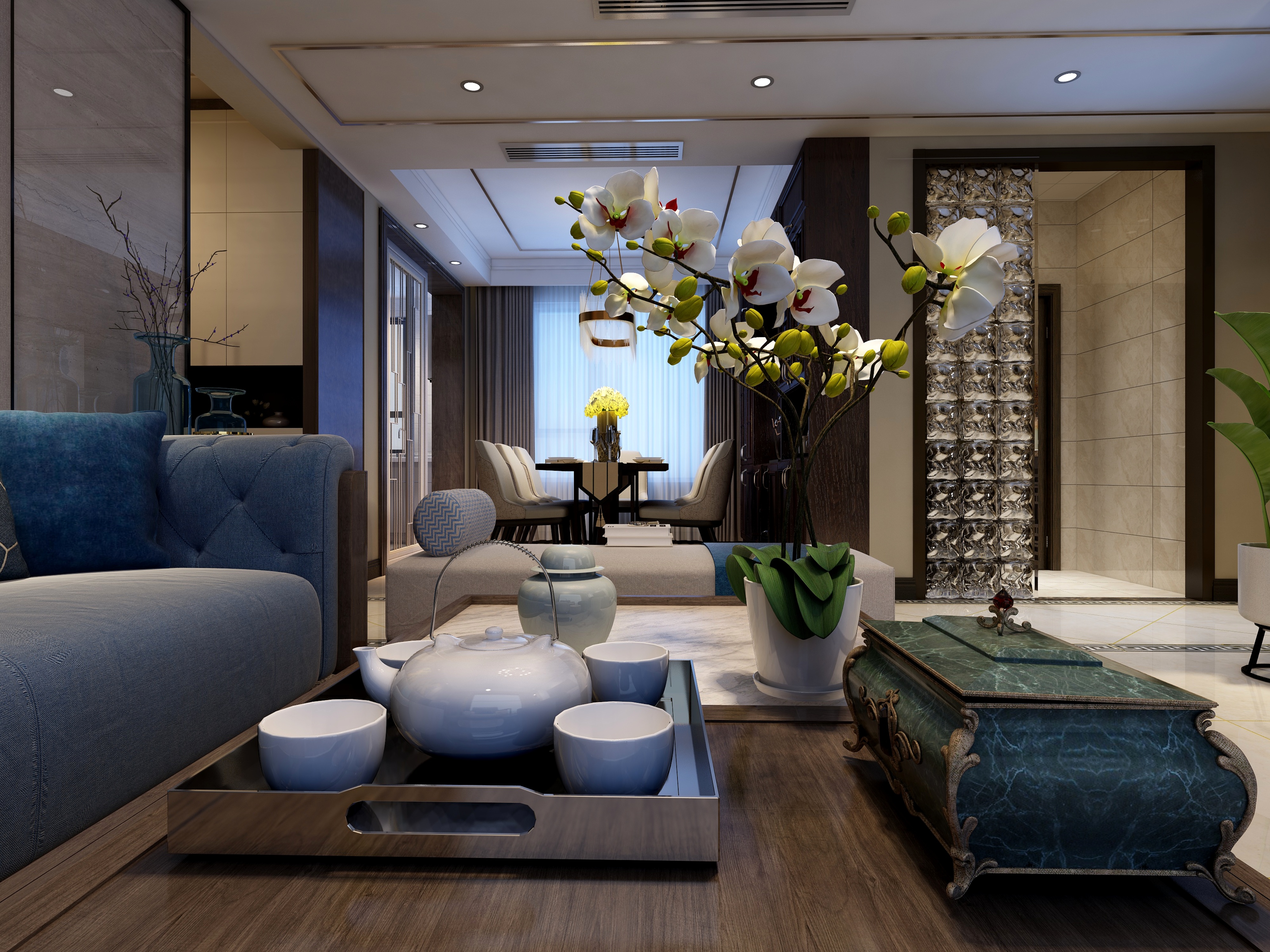 李艳楠设计狮-【新中式】时代城全景方案-装修设计方案