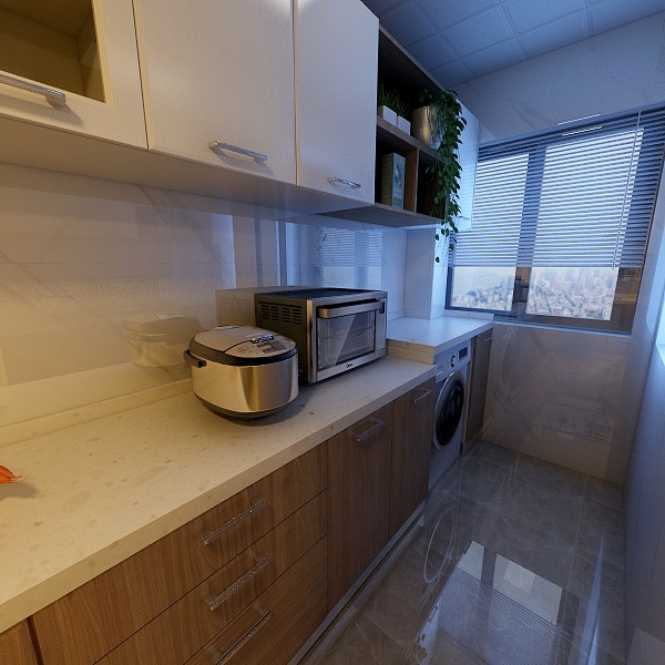 张金波-铂宫时代95.70㎡12#B户型2室2厅1卫1厨-装修设计方案