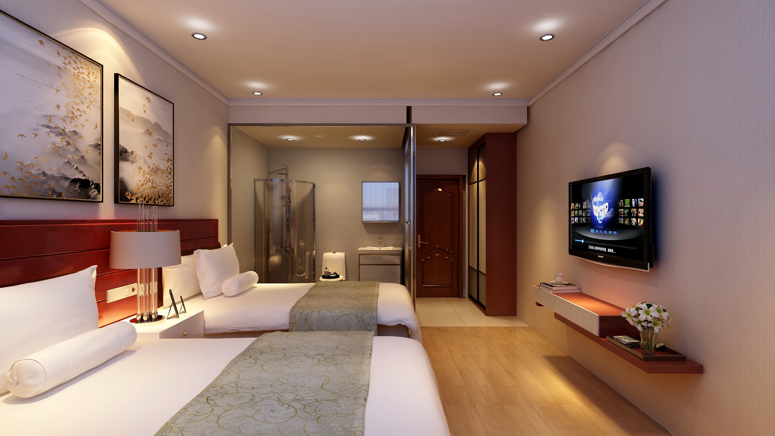 艺堂装饰-快捷宾馆-装修设计方案