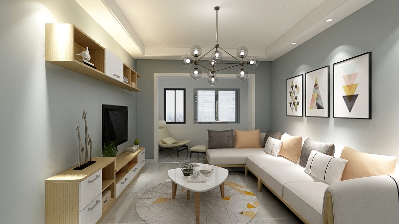 潍坊求实装饰-大观天下一期4-2-1402-装修设计方案