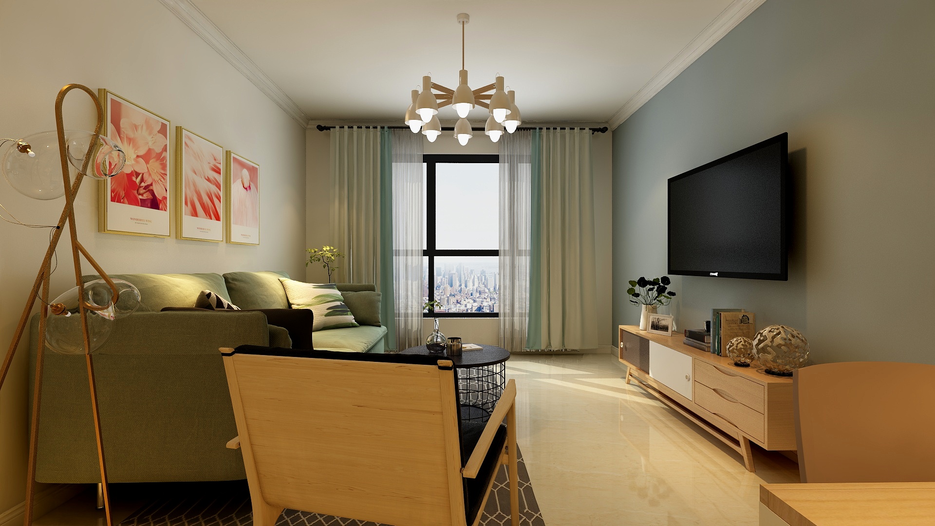 不再顽固-盛世御城122.00㎡二期1#/5#/8-10#标准层H1户型3室2厅2卫1厨-装修设计方案