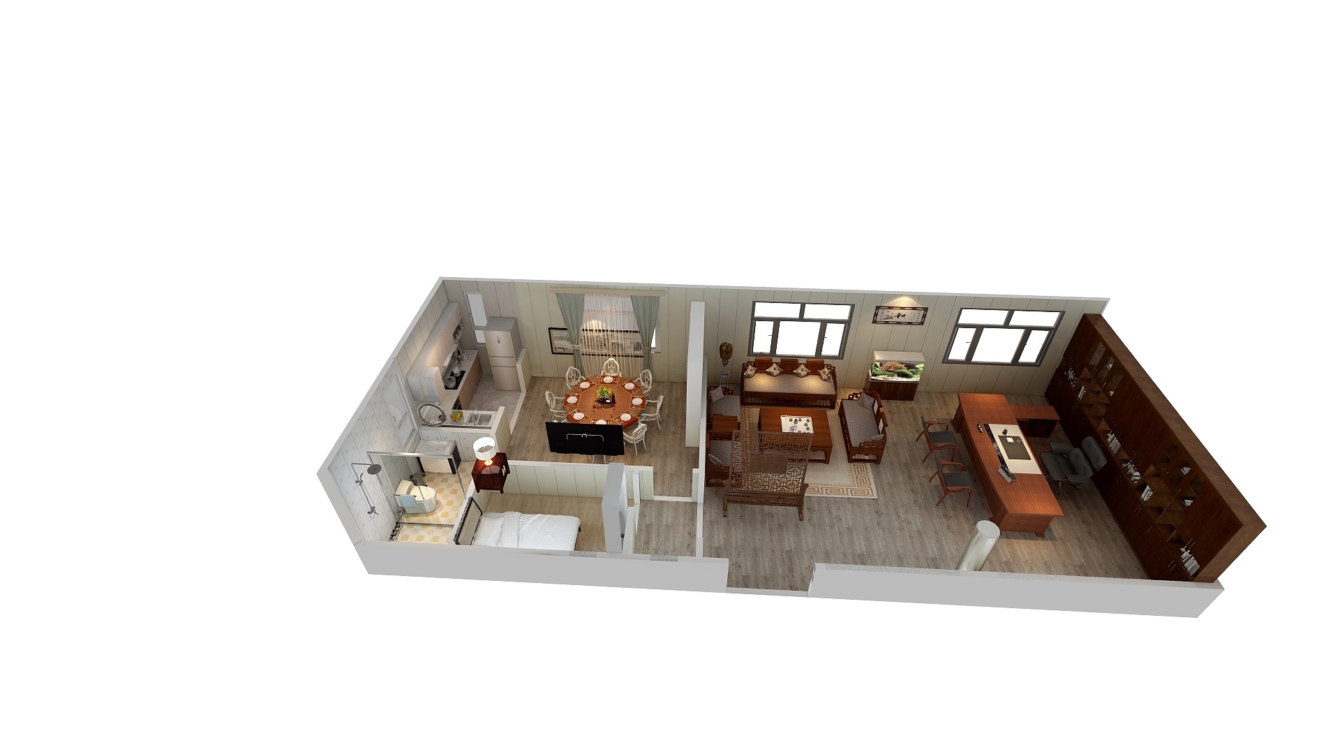 中鸿装饰nzaF-鼎昶物流移动办公室-方案二-装修设计方案