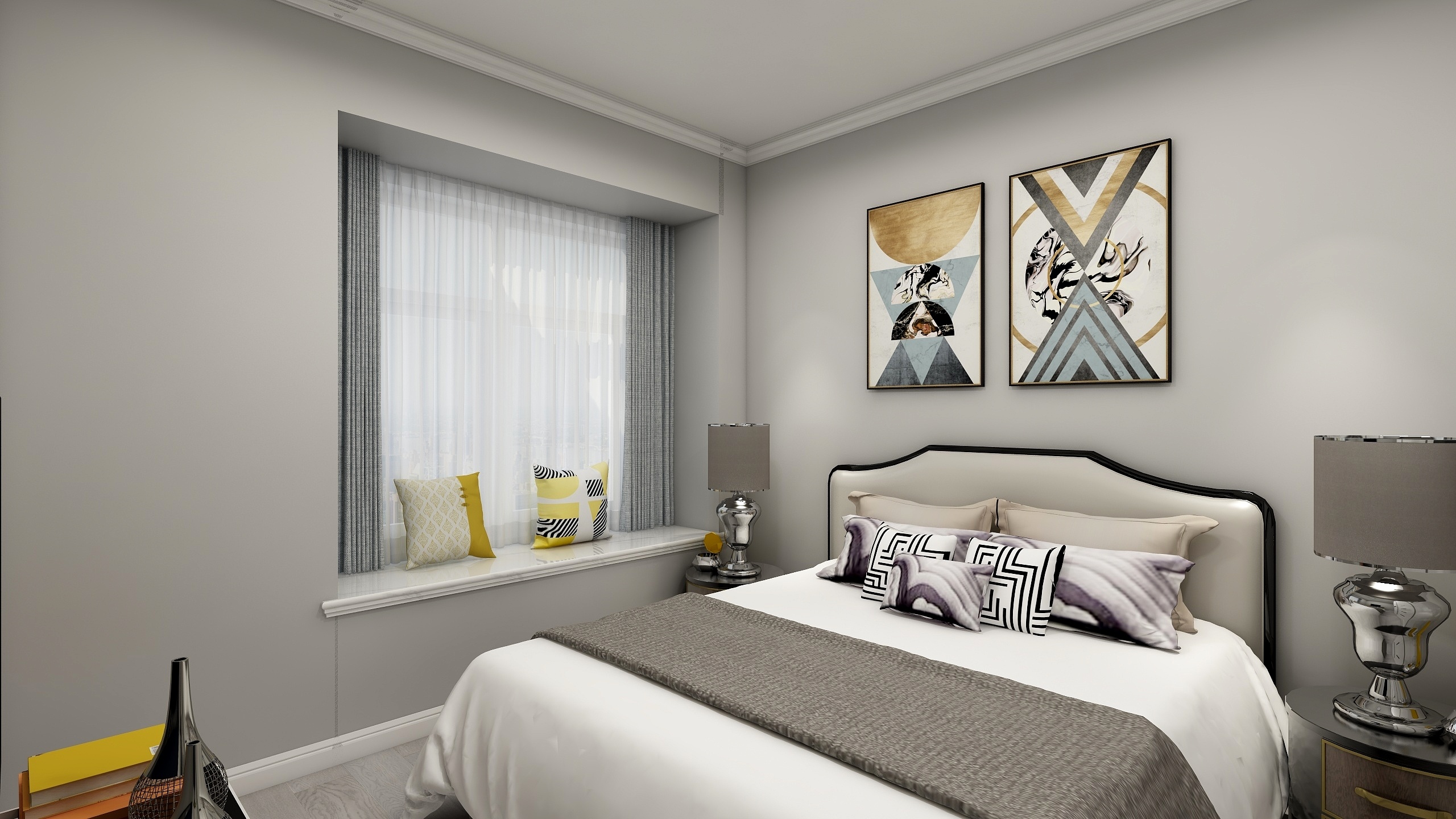 赵龙-现代-电建云立方两室单卫-装修设计方案