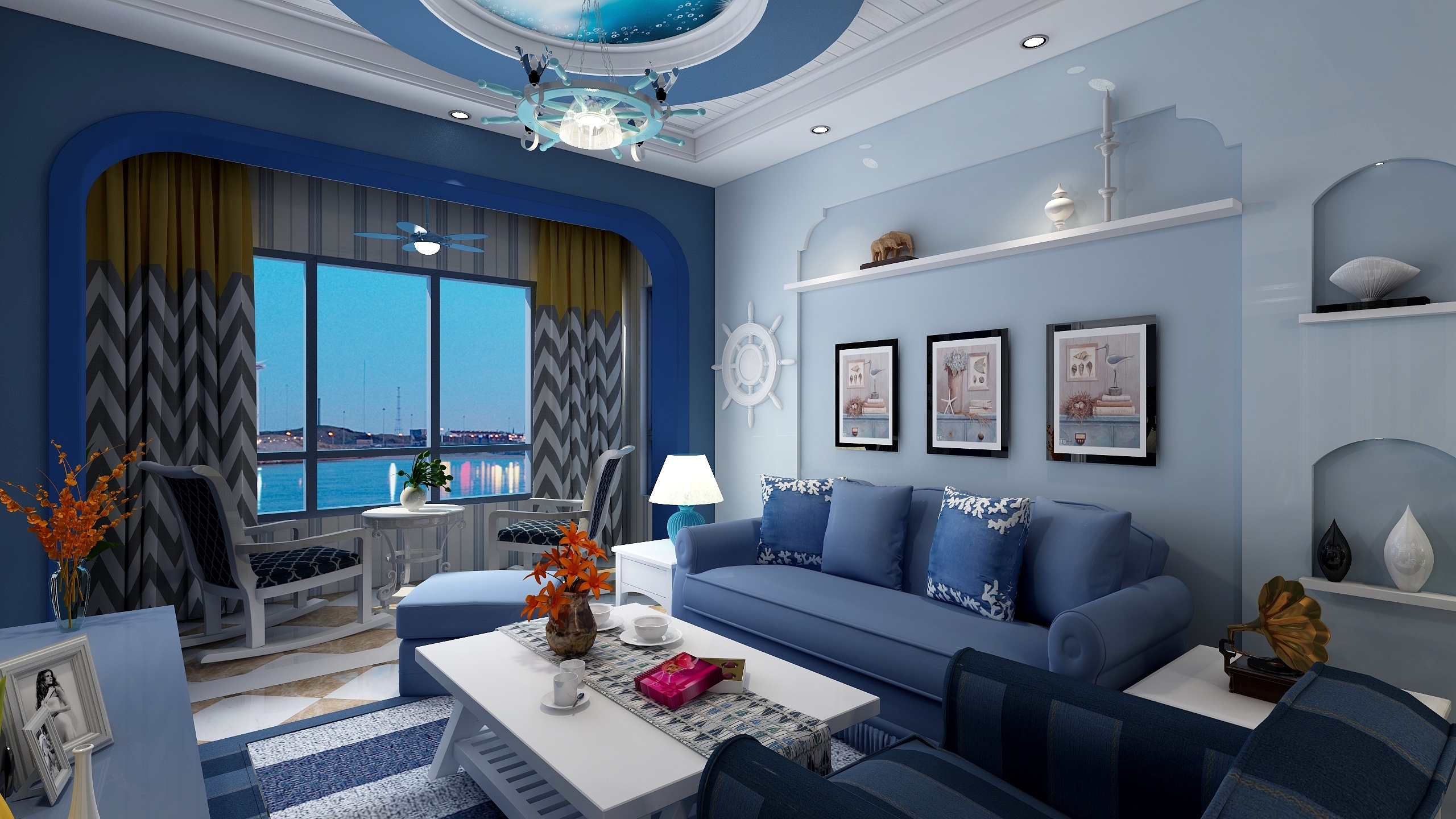 龙合装饰-蓝色记忆-装修设计方案