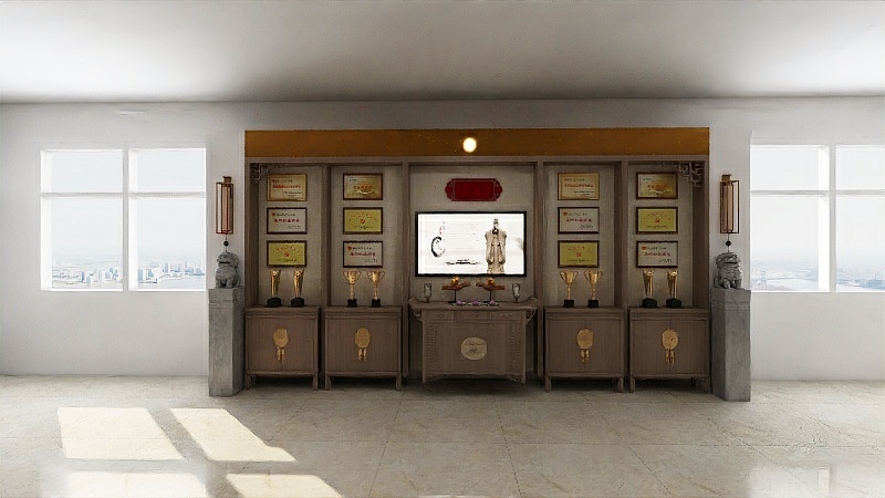 尹贝-党员活动室-装修设计方案