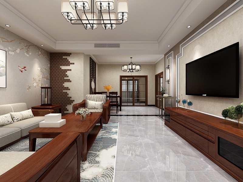 秋千上的前缀-中式样板间2-装修设计方案