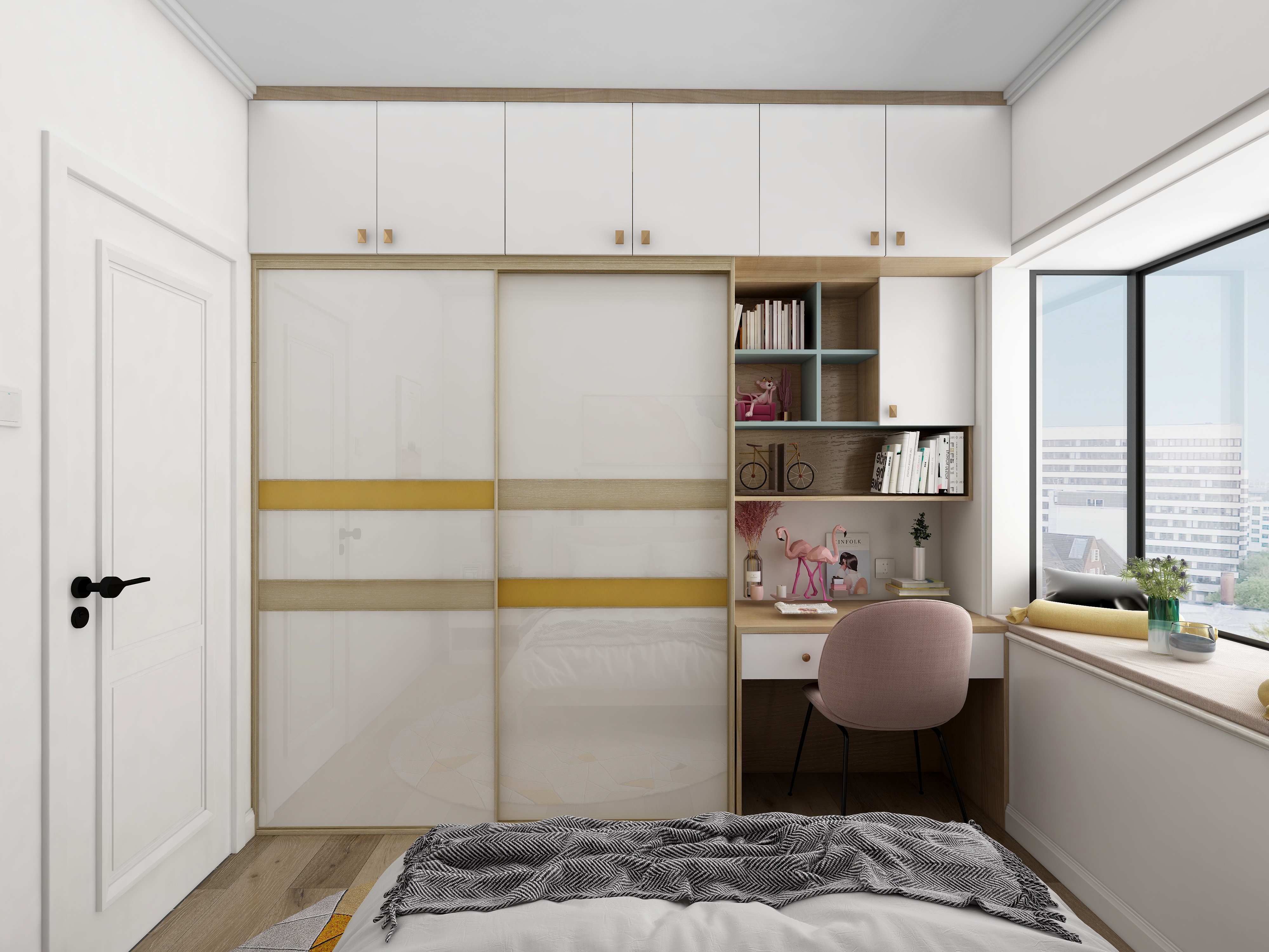 李振洋-花样年华-现代简约一层女儿房装修效果图第1张