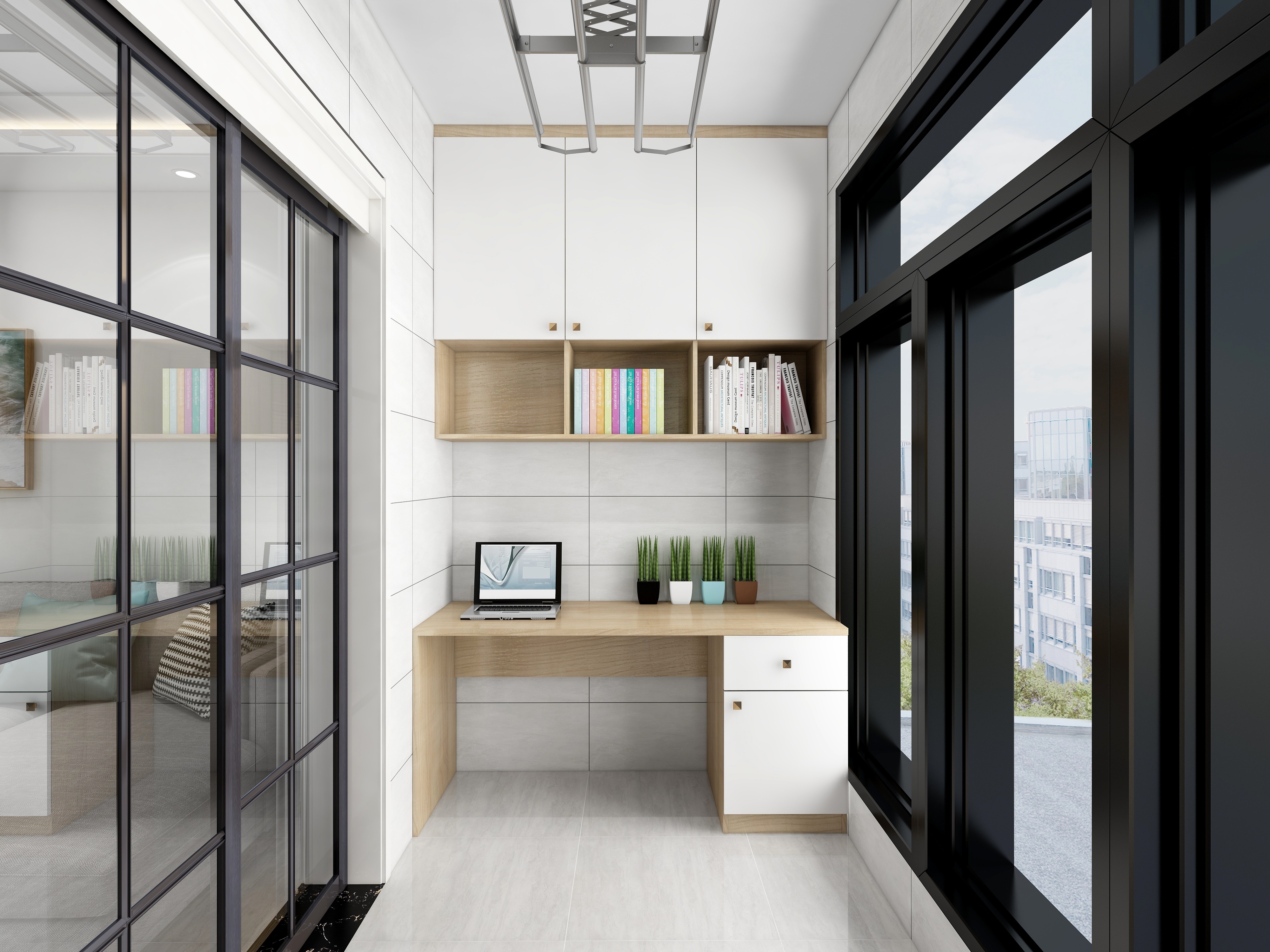 李振洋-花样年华-现代简约一层阳台装修效果图第1张